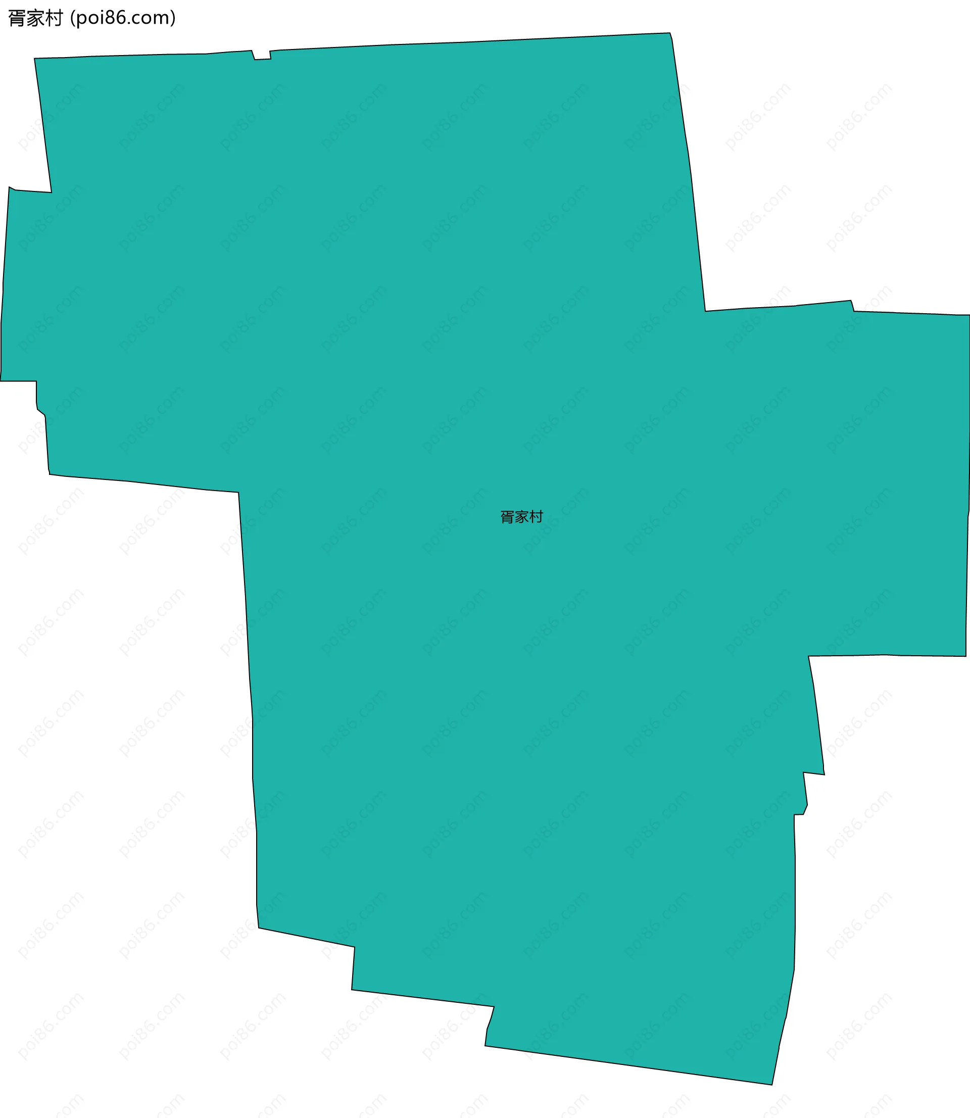 胥家村边界地图