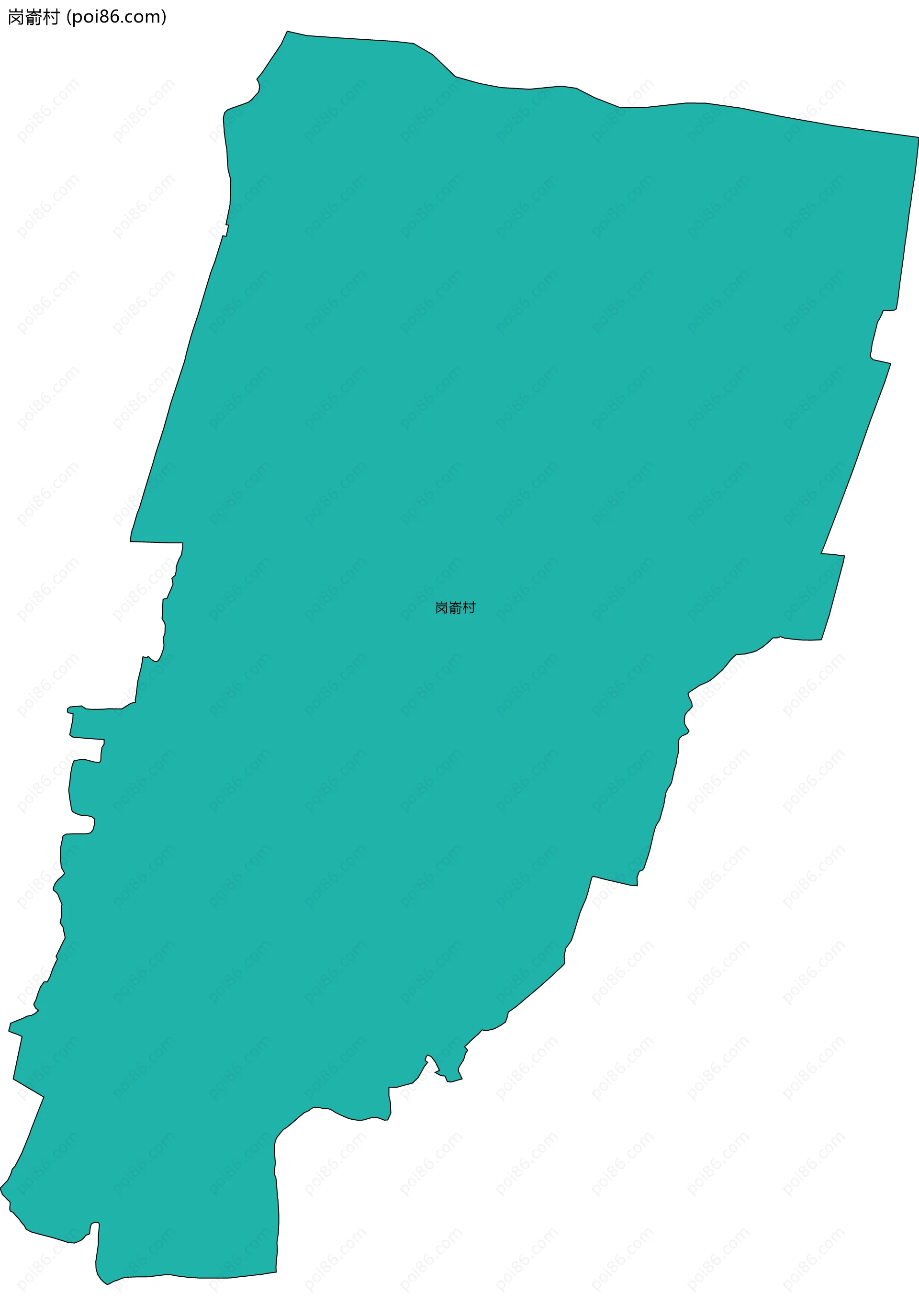 岗嵛村边界地图