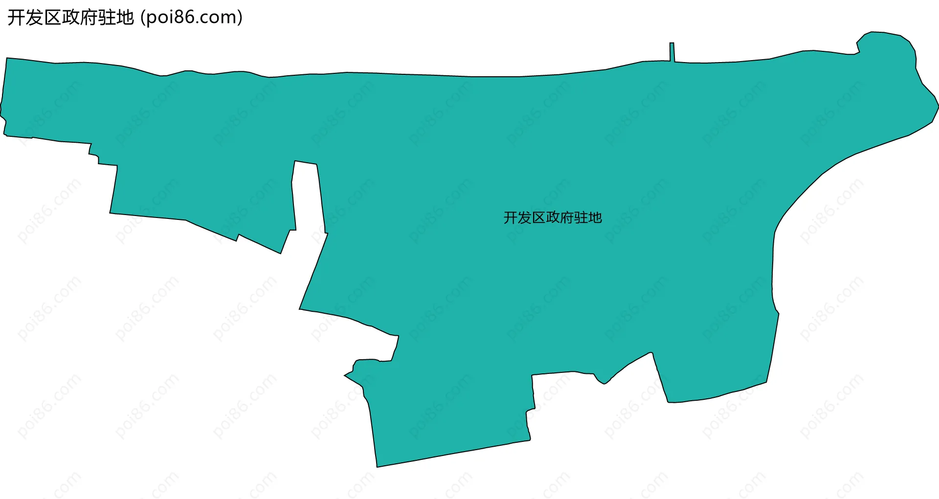 开发区政府驻地边界地图