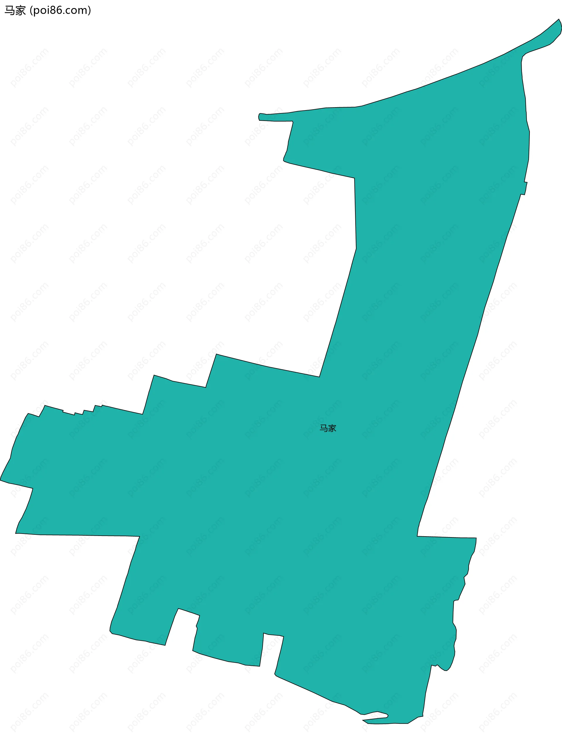 马家边界地图