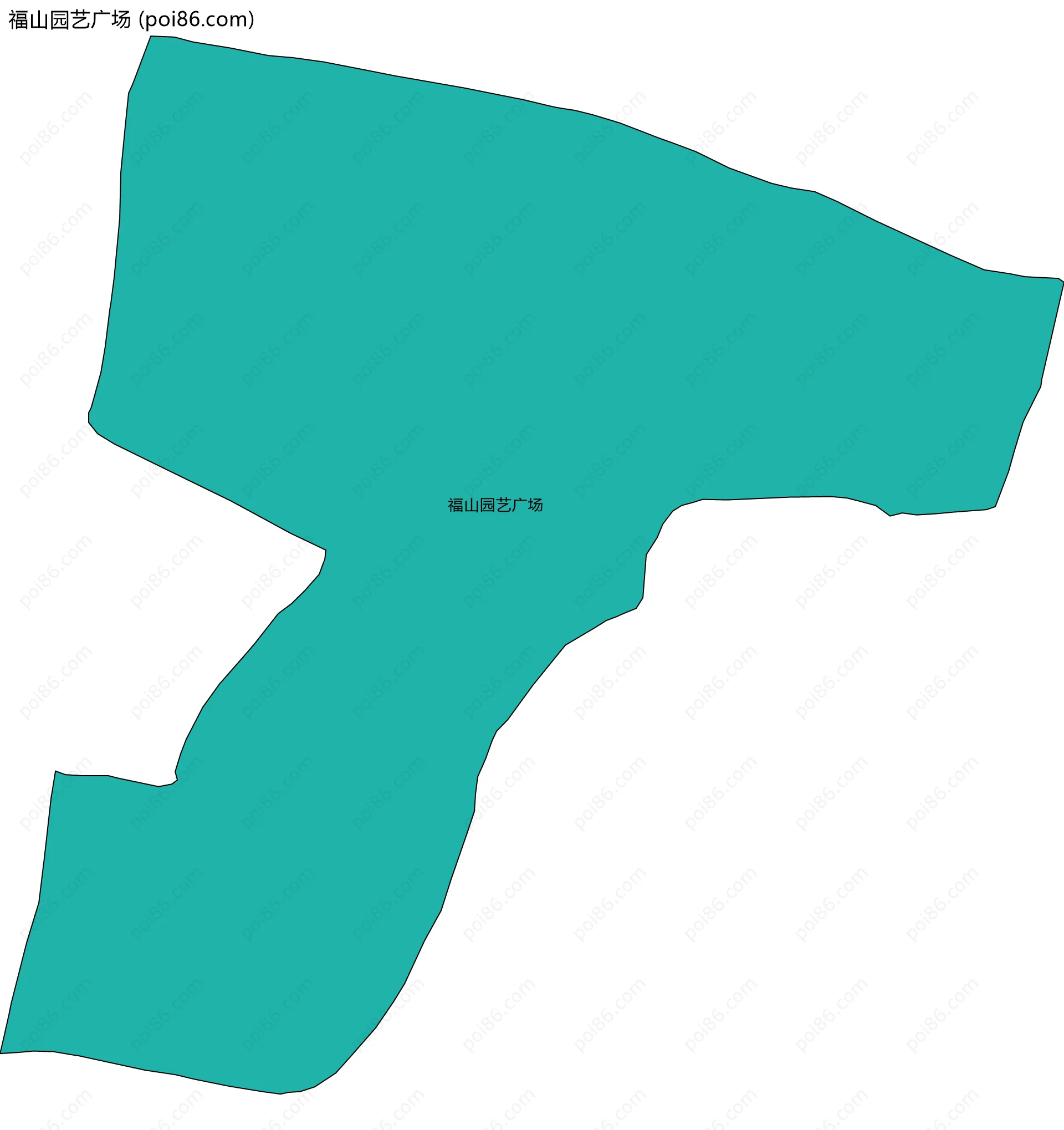 福山园艺广场边界地图