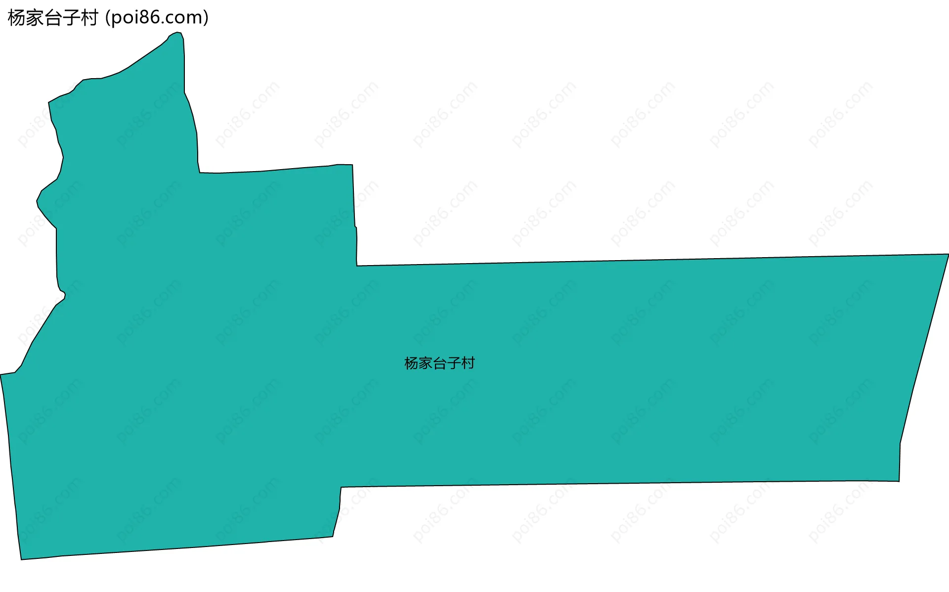 杨家台子村边界地图