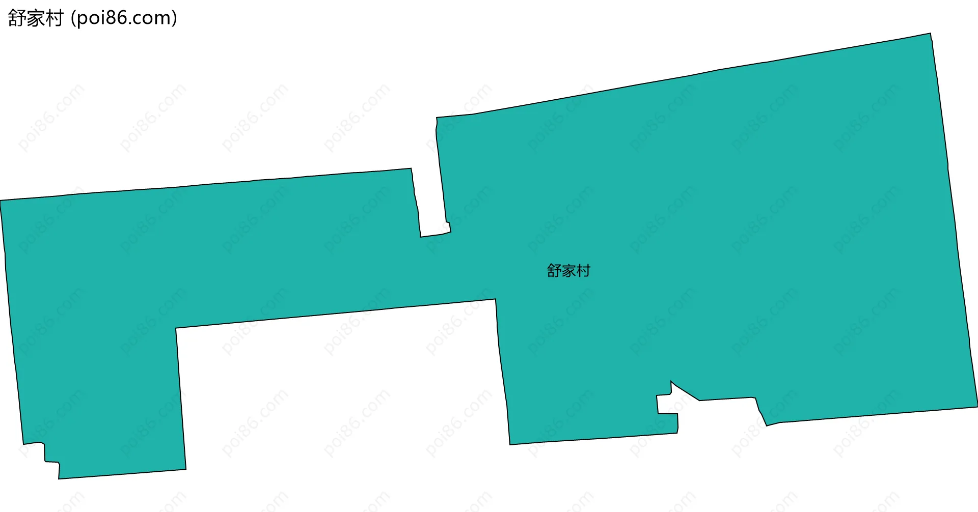 舒家村边界地图