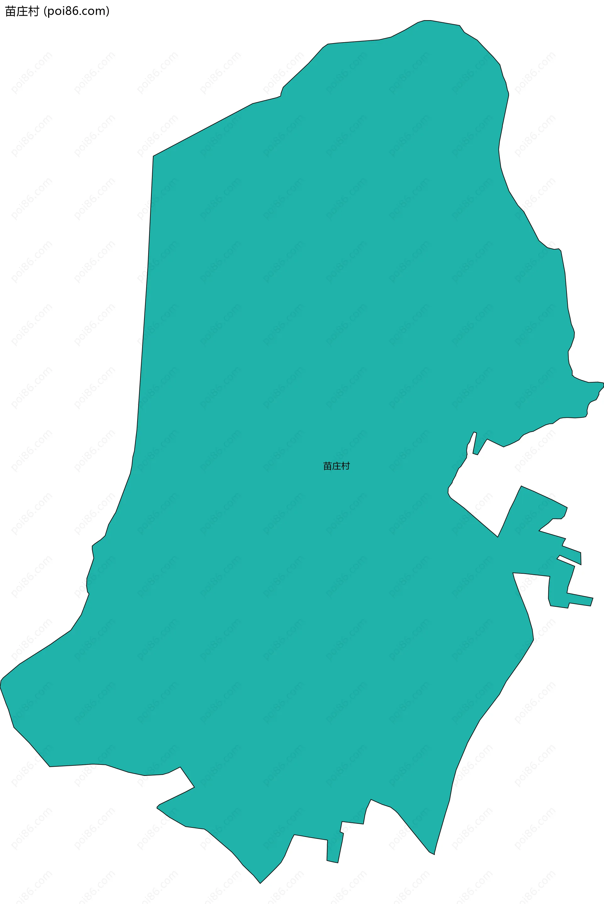 苗庄村边界地图