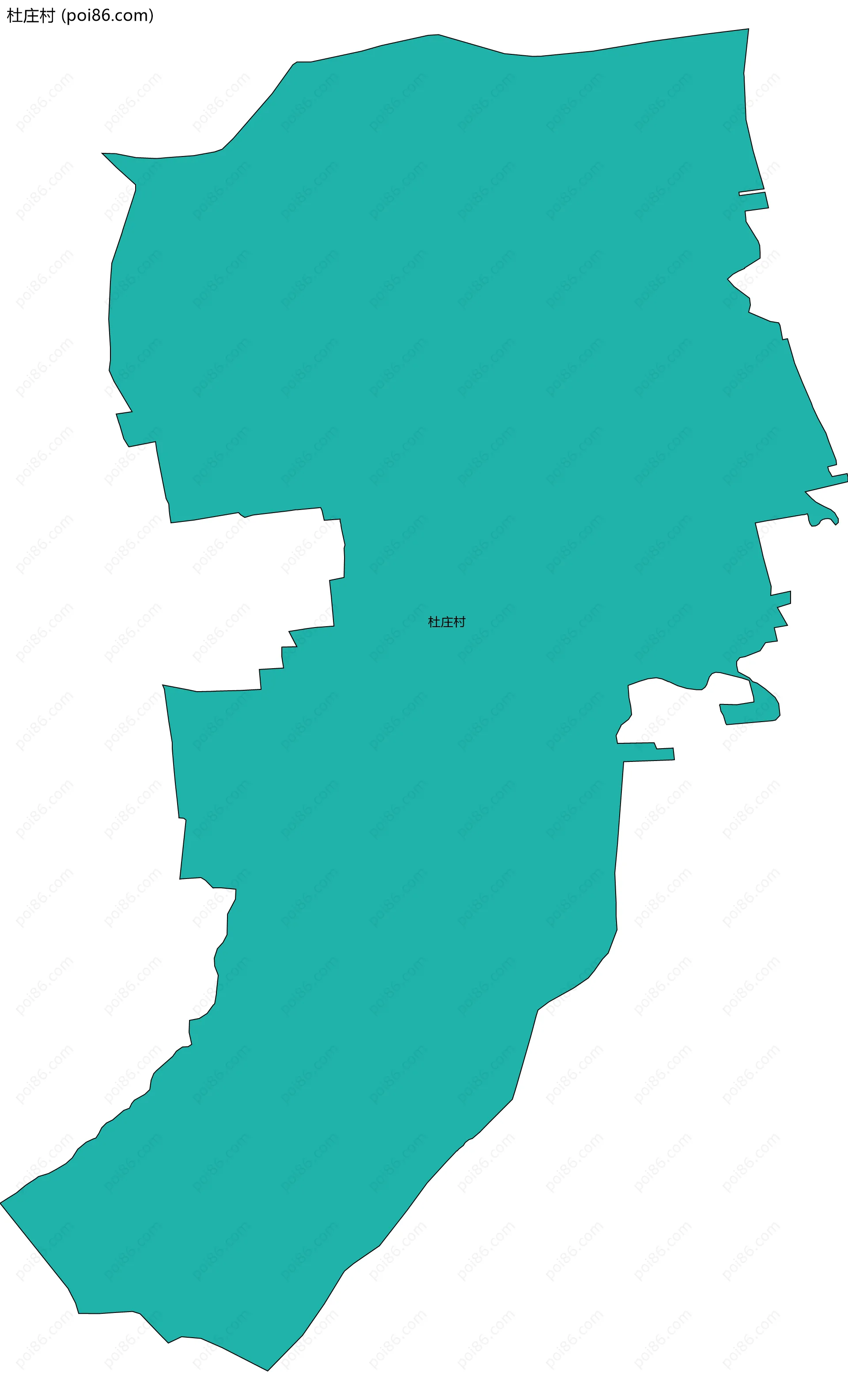 杜庄村边界地图