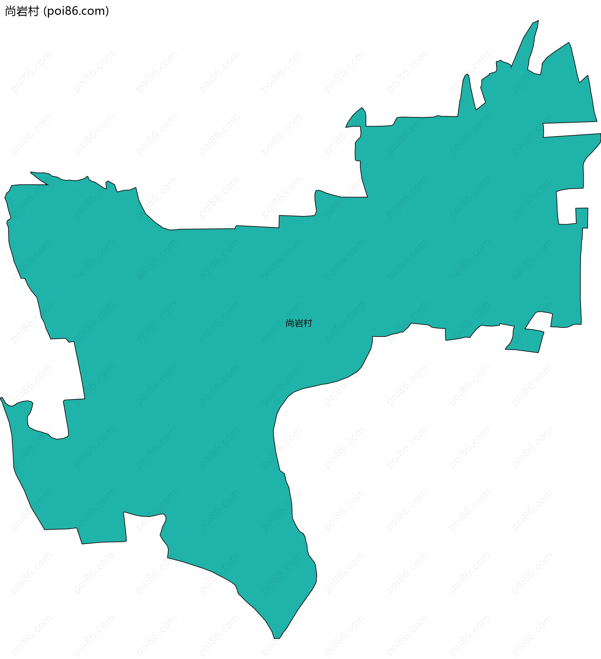 尚岩村边界地图