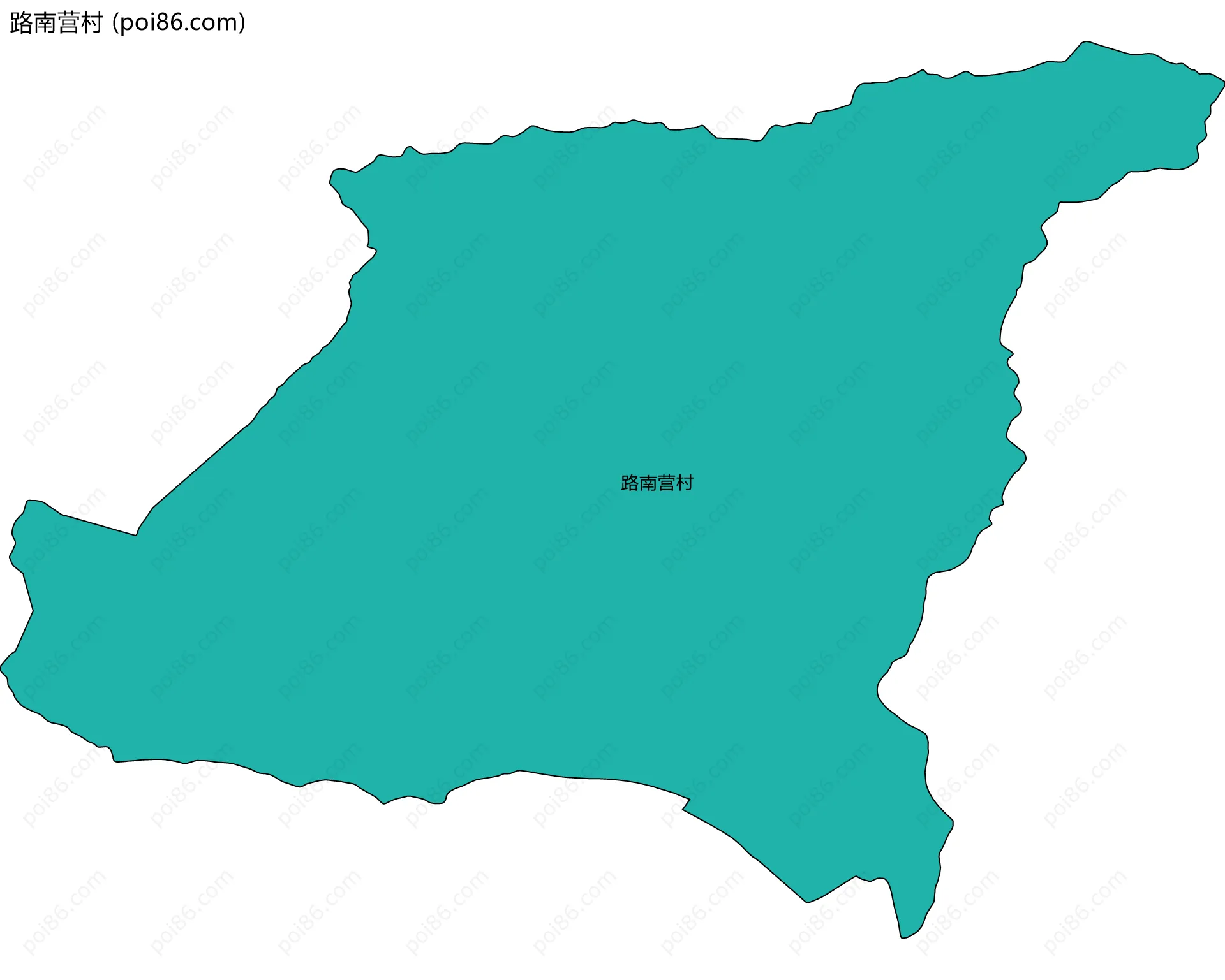 路南营村边界地图