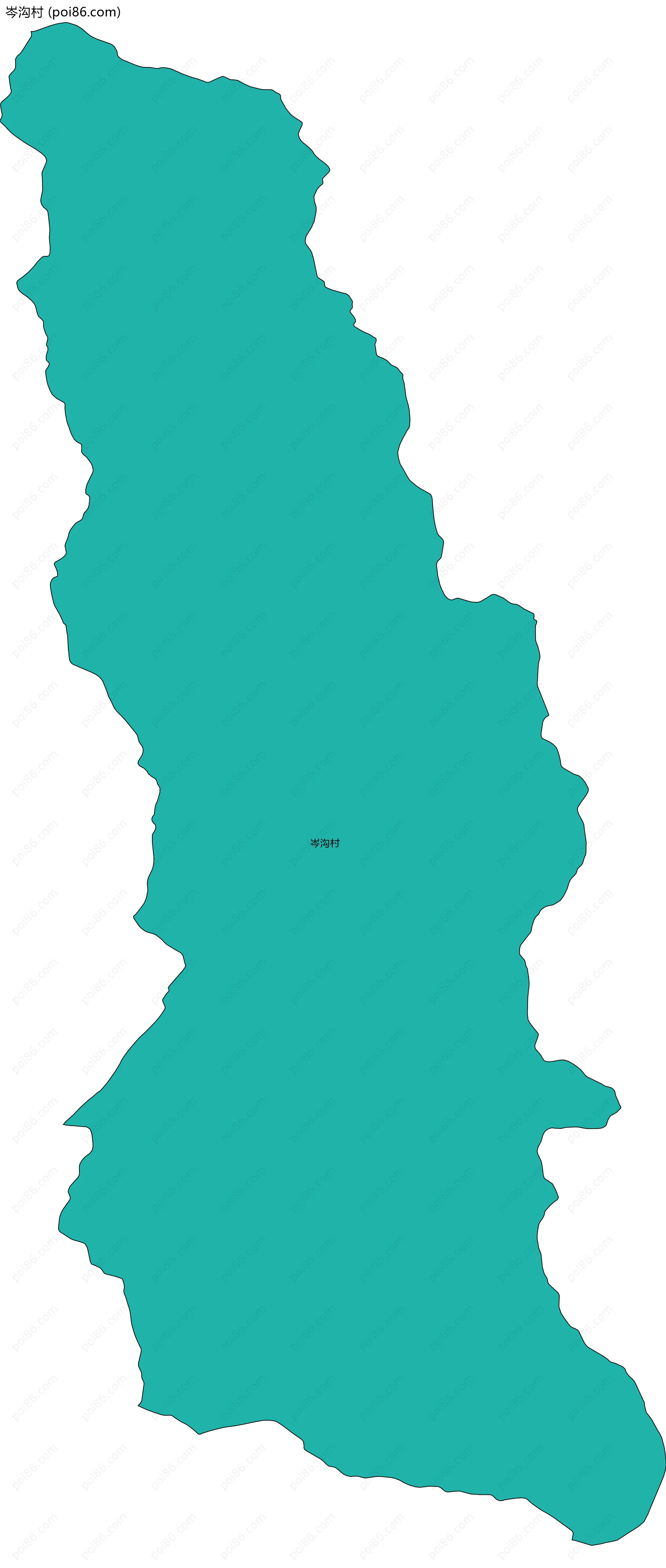 岑沟村边界地图