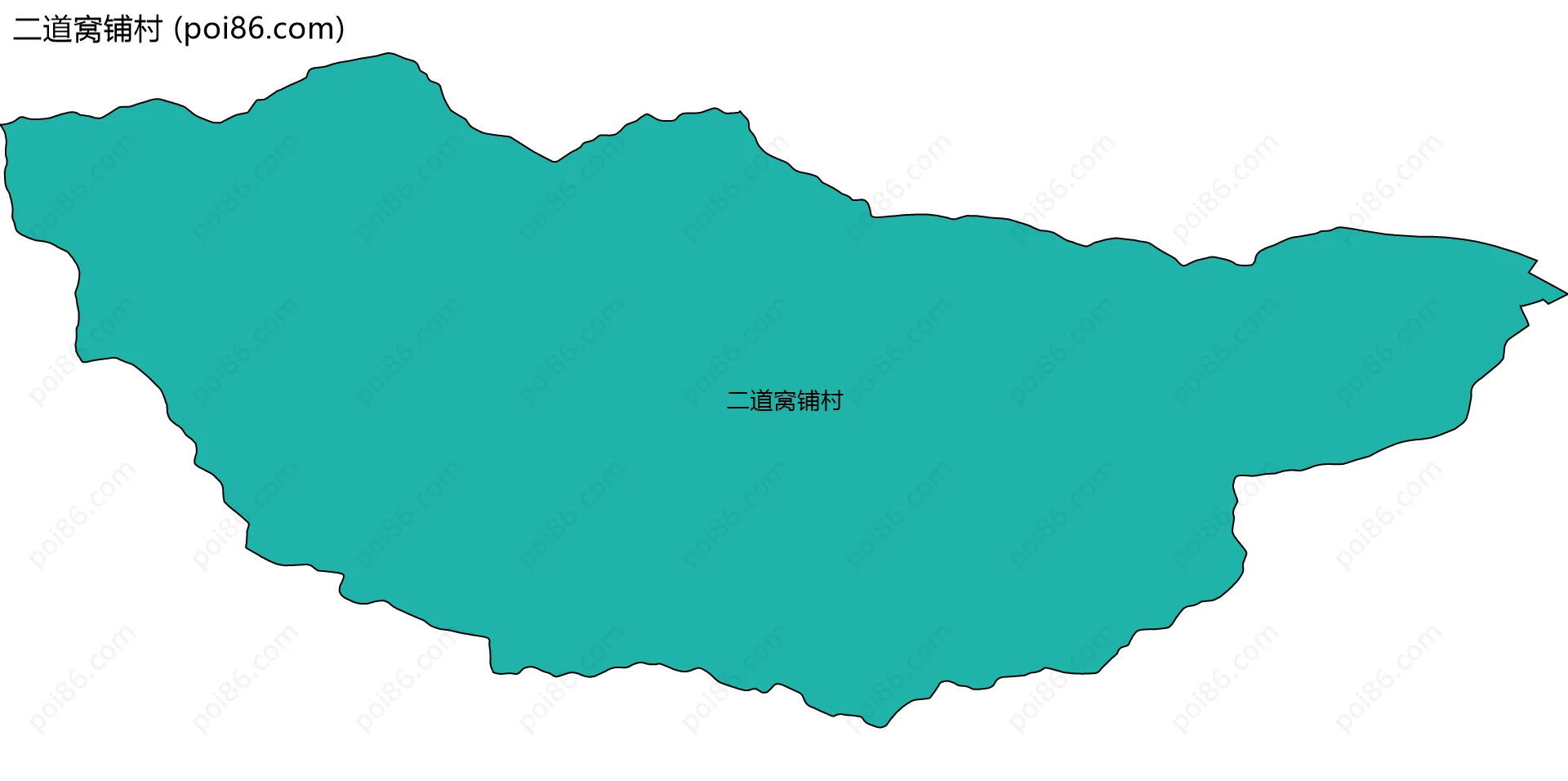 二道窝铺村边界地图