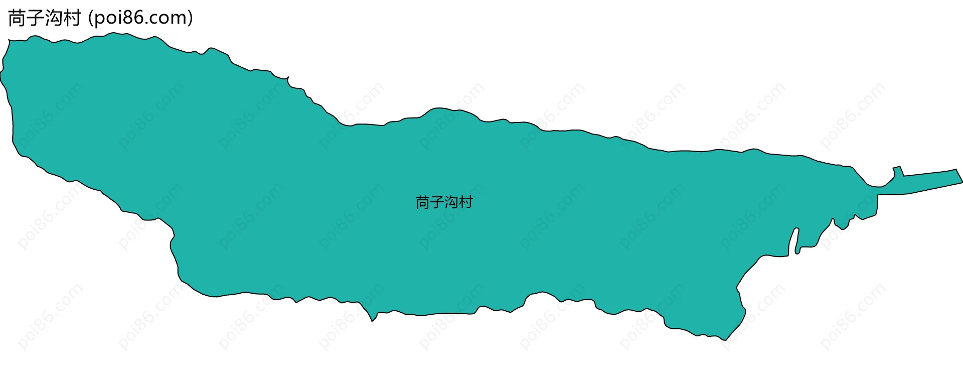 苘子沟村边界地图