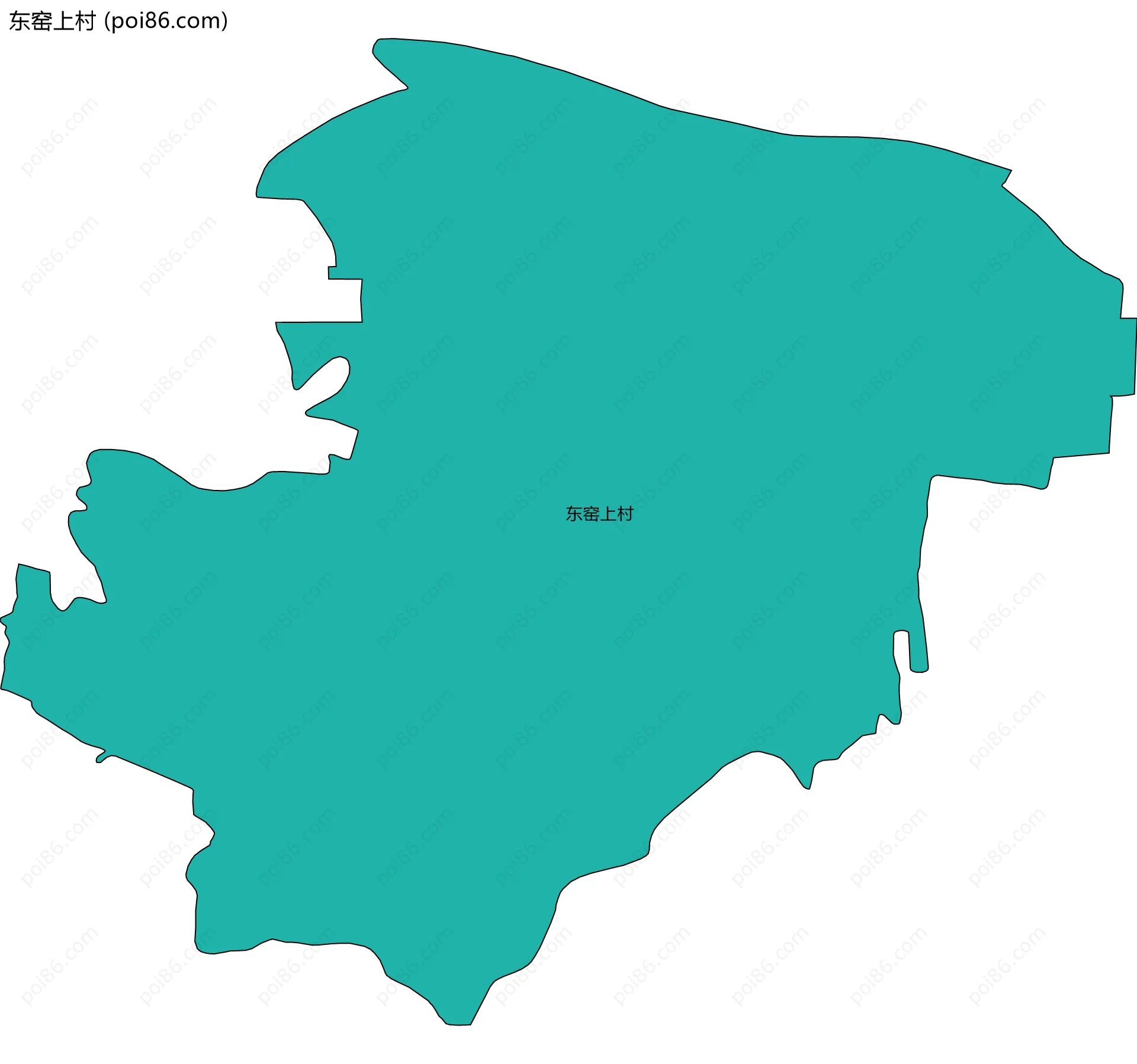 东窑上村边界地图