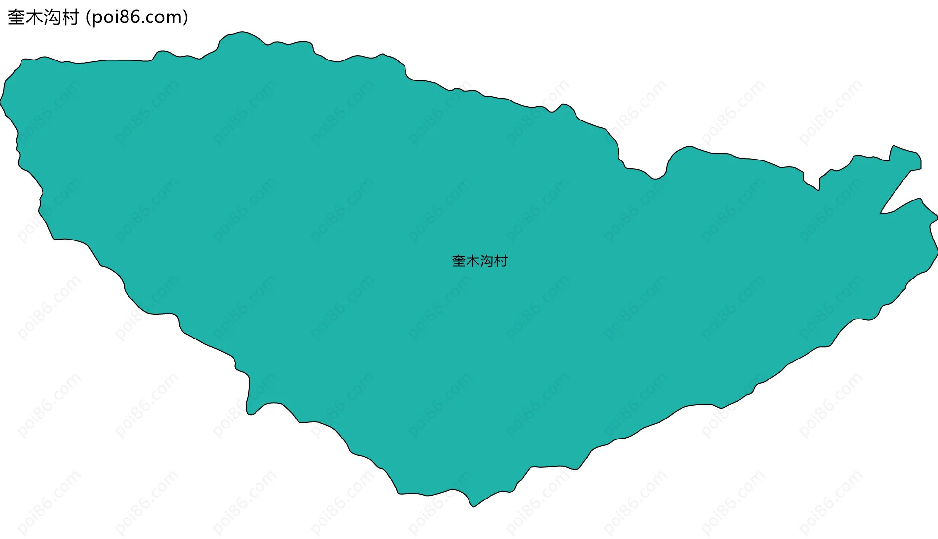 奎木沟村边界地图