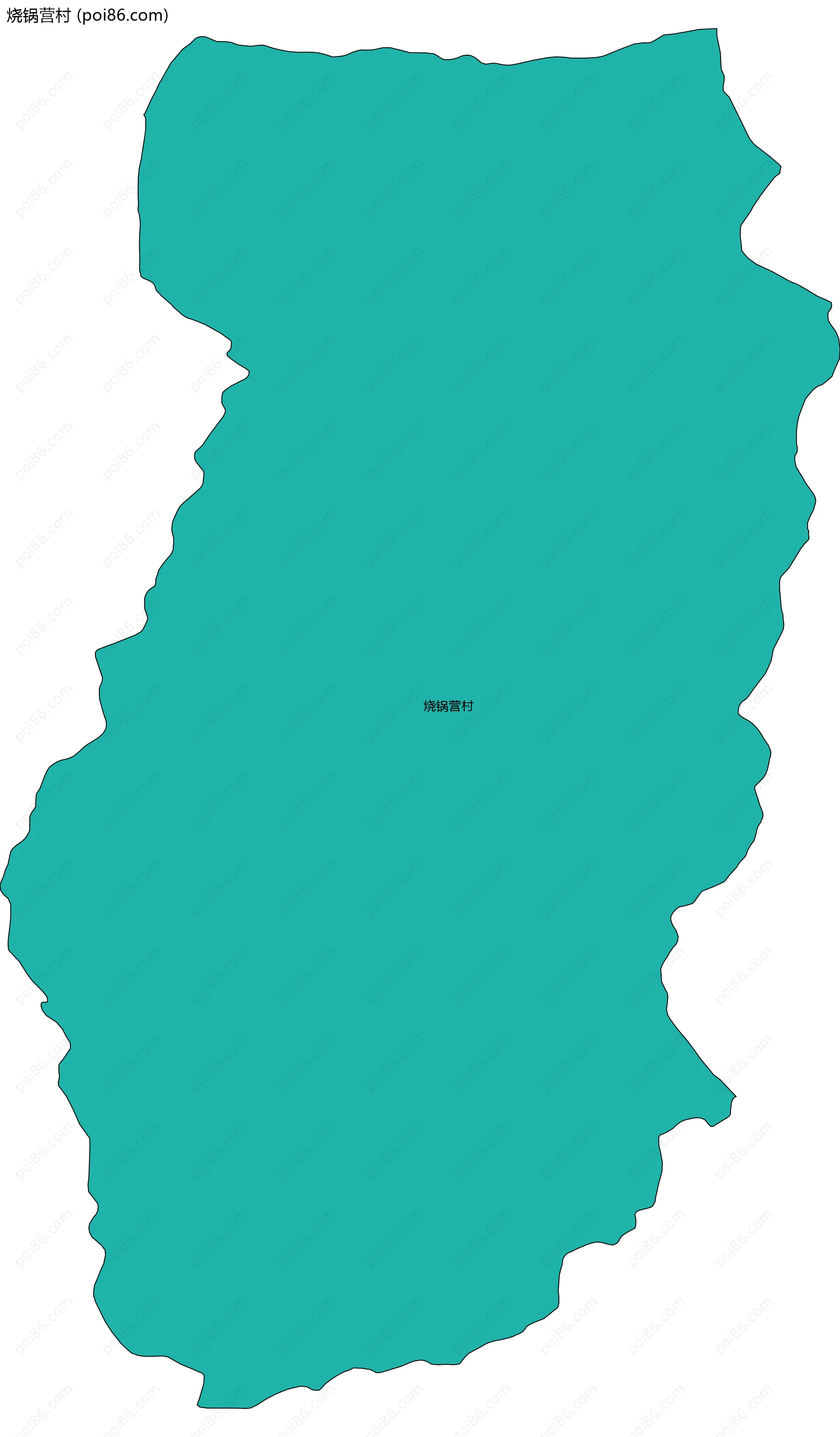 烧锅营村边界地图