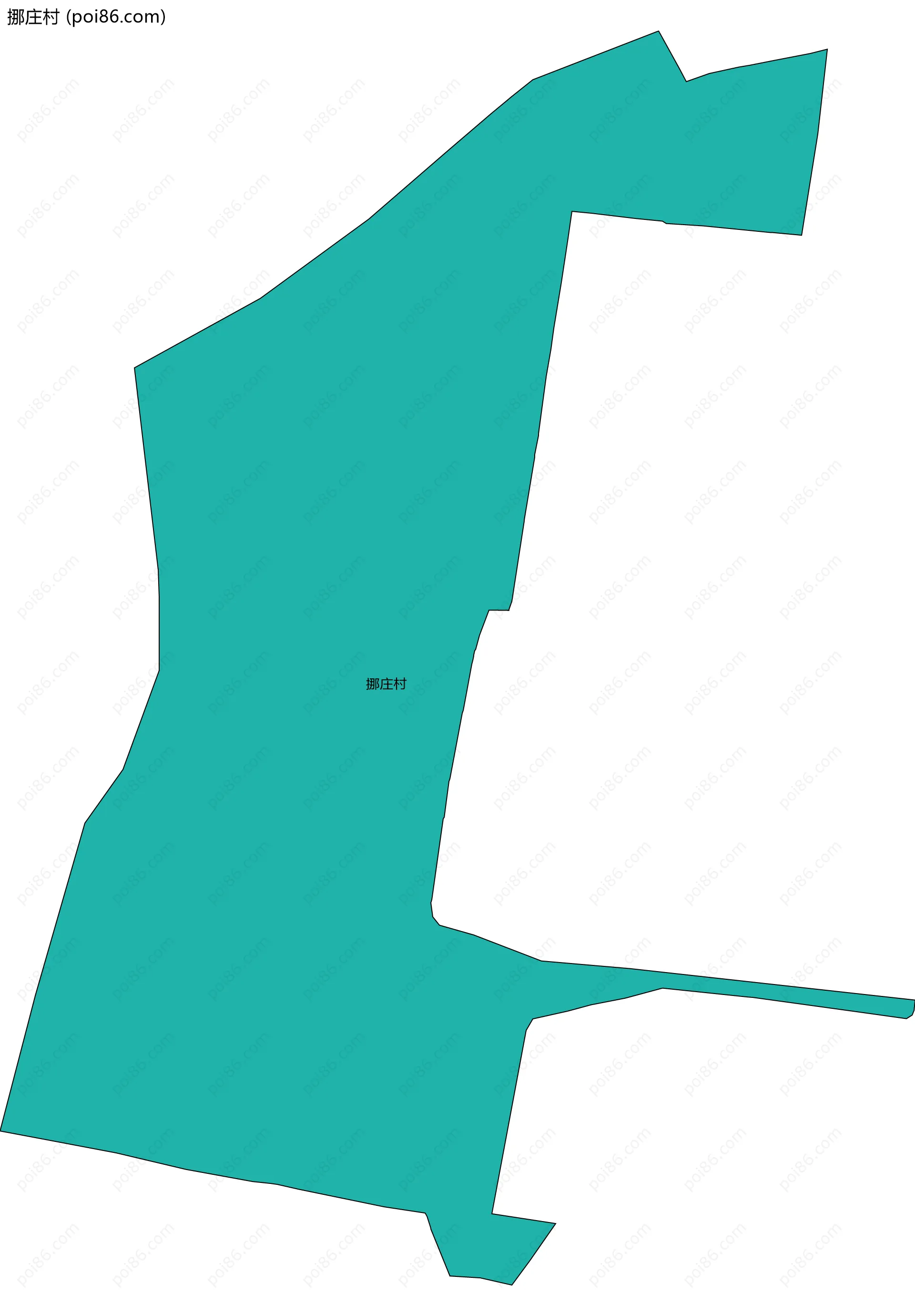 挪庄村边界地图