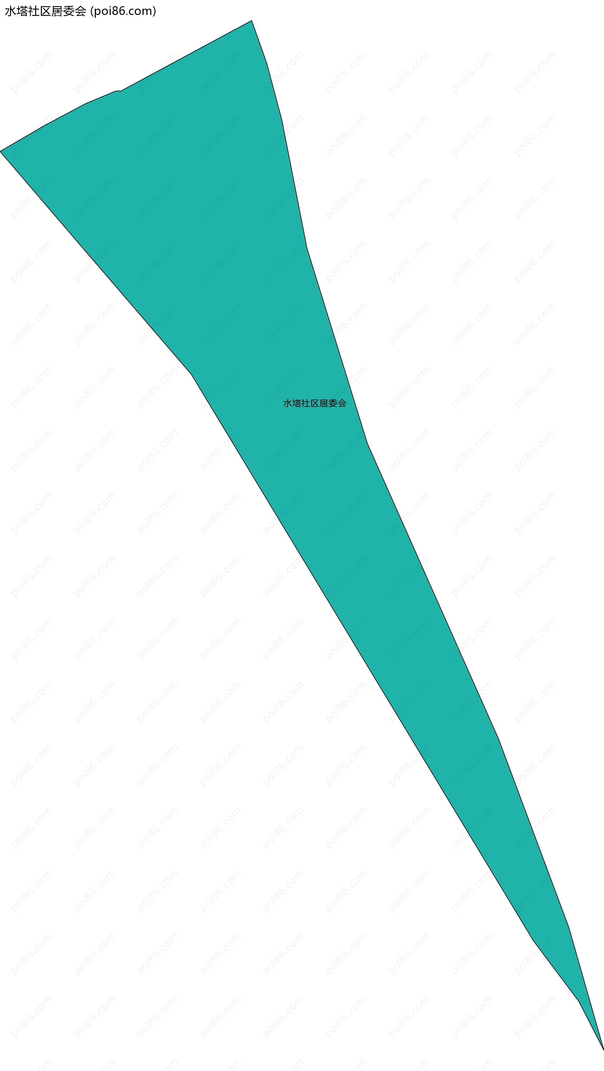 水塔社区居委会边界地图