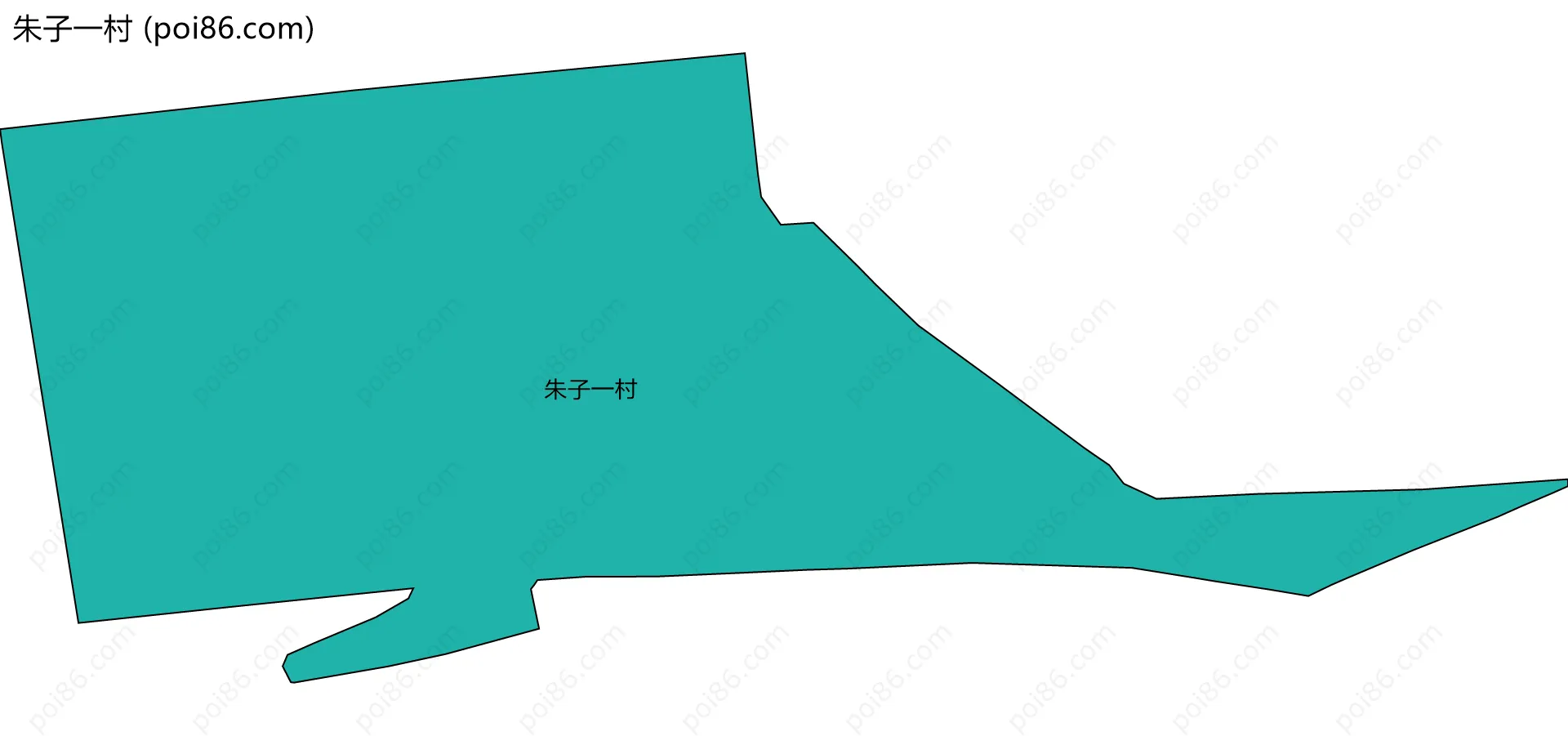 朱子一村边界地图