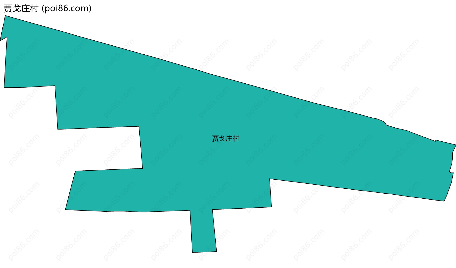 贾戈庄村边界地图