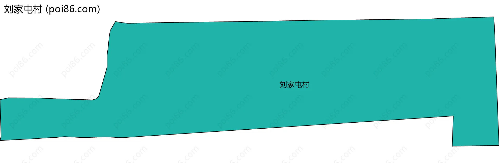 刘家屯村边界地图