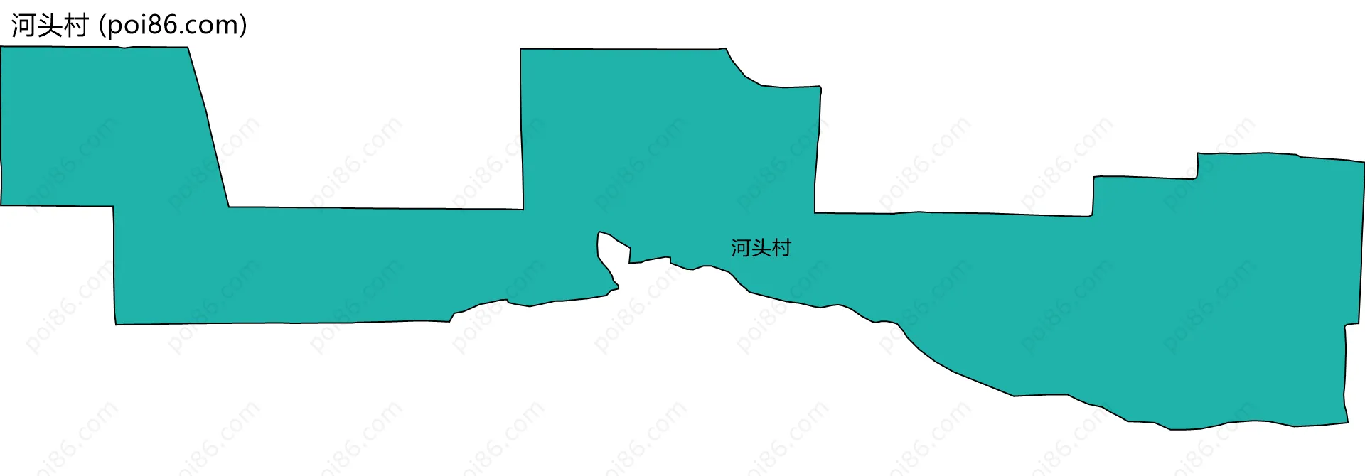 河头村边界地图