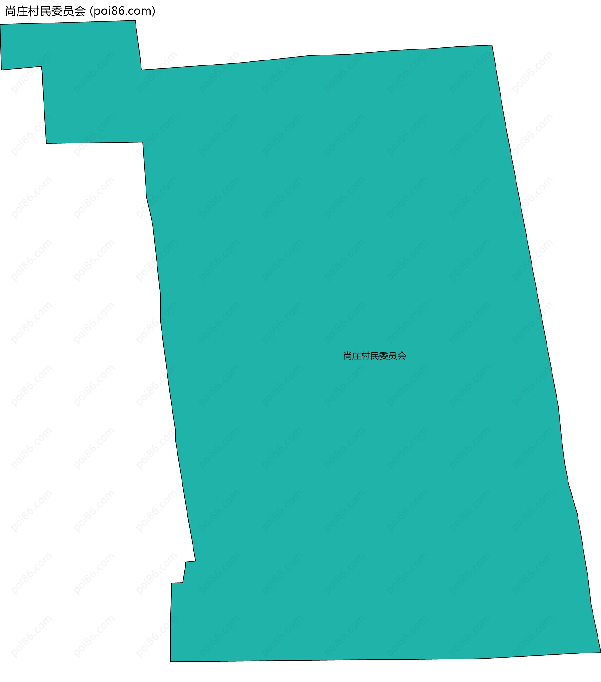 尚庄村民委员会边界地图