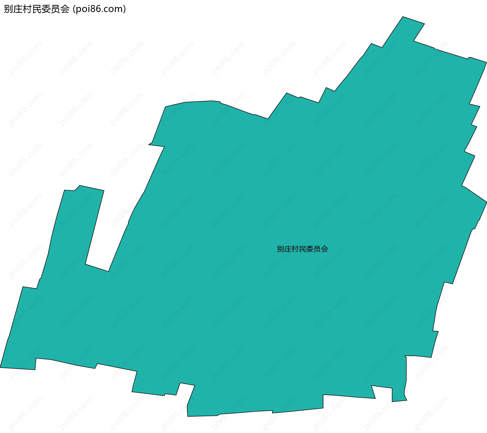 别庄村民委员会边界地图