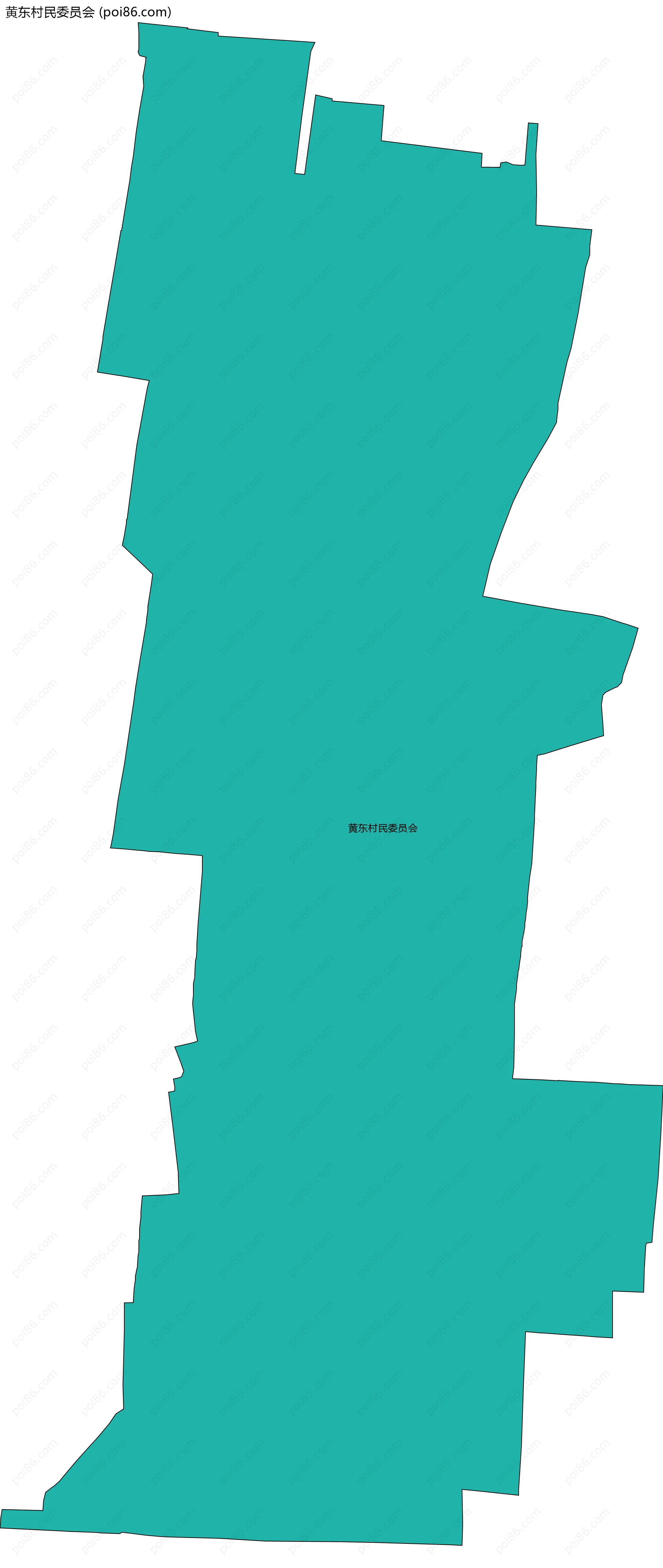 黄东村民委员会边界地图