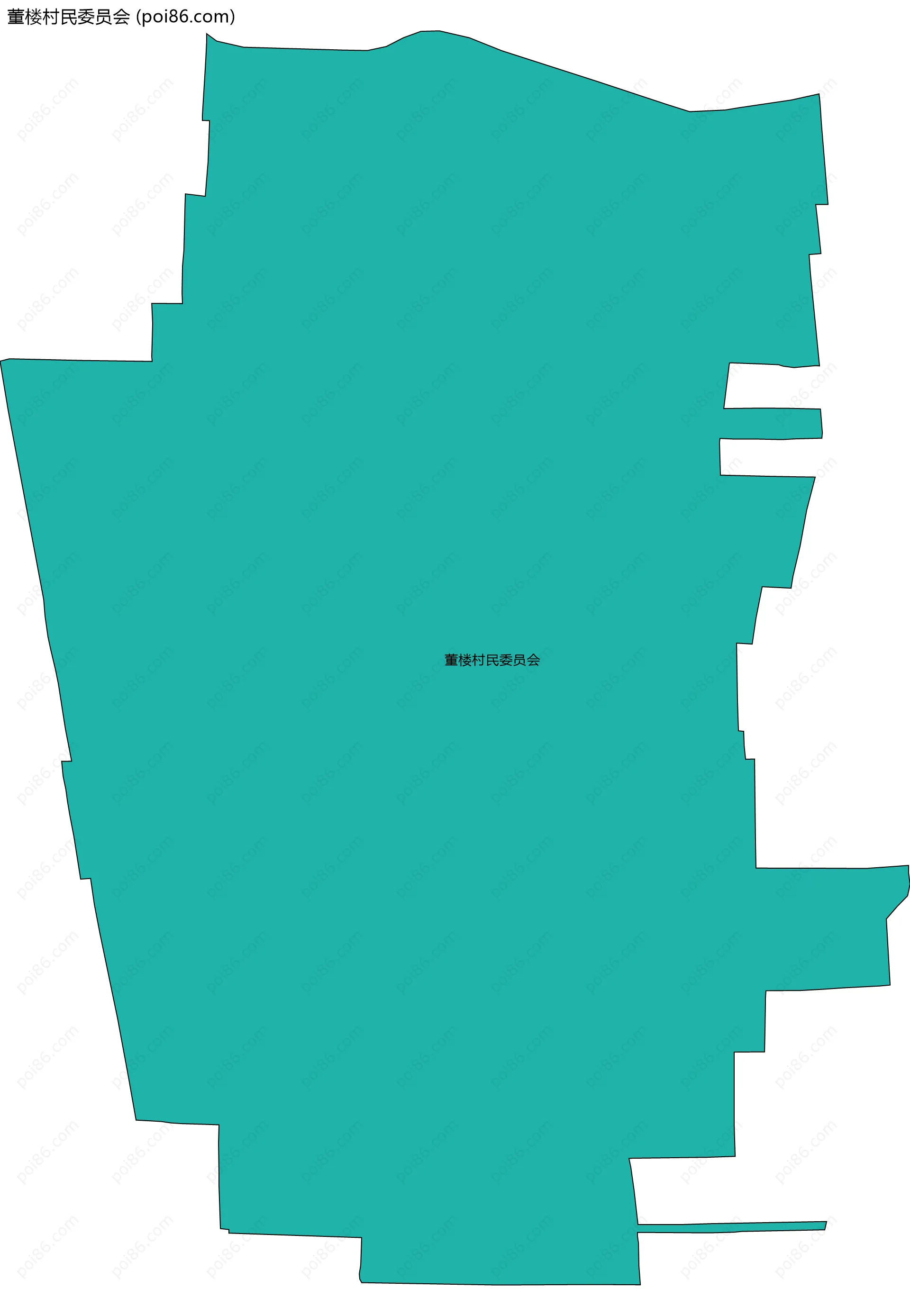 董楼村民委员会边界地图