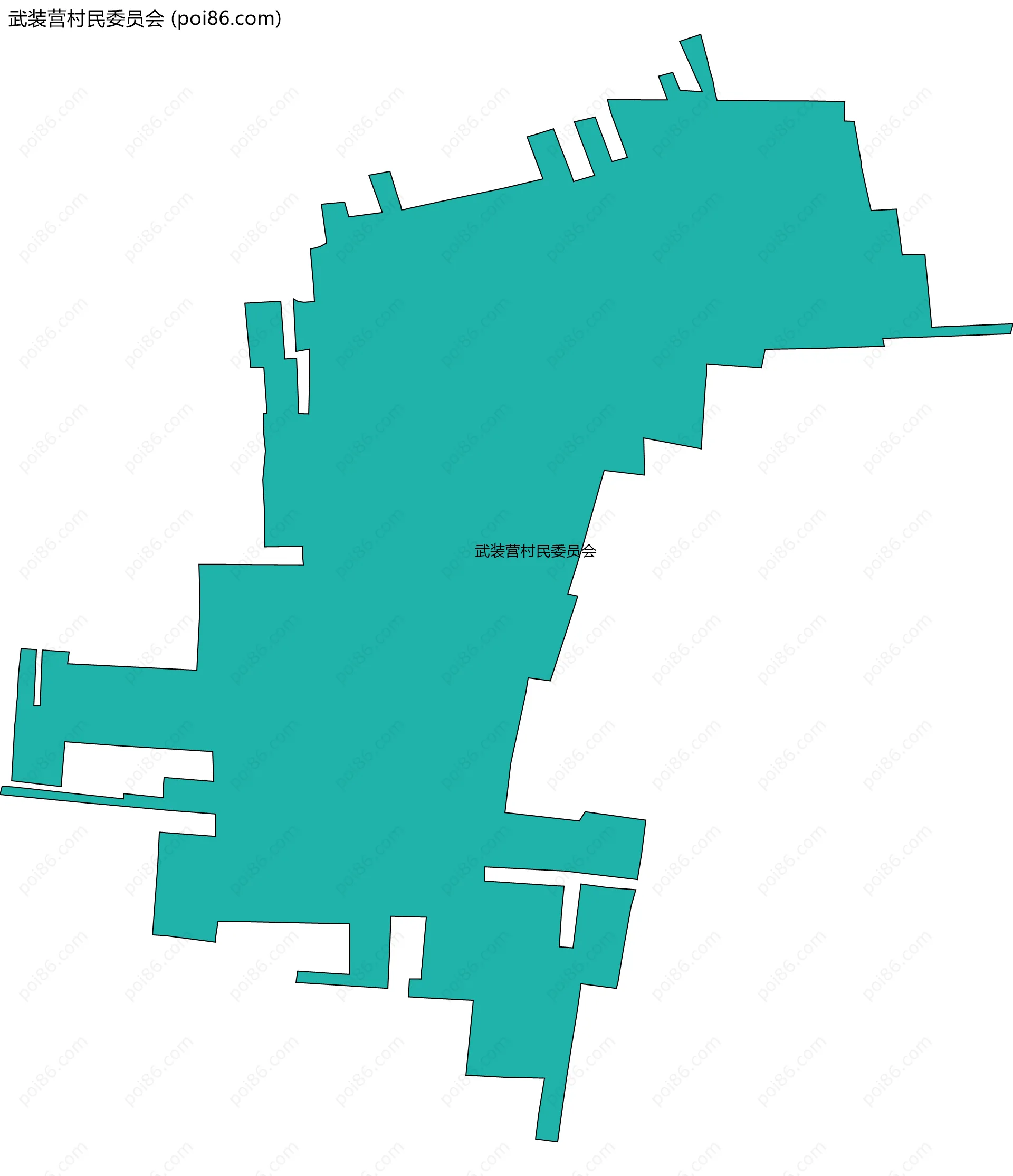 武装营村民委员会边界地图