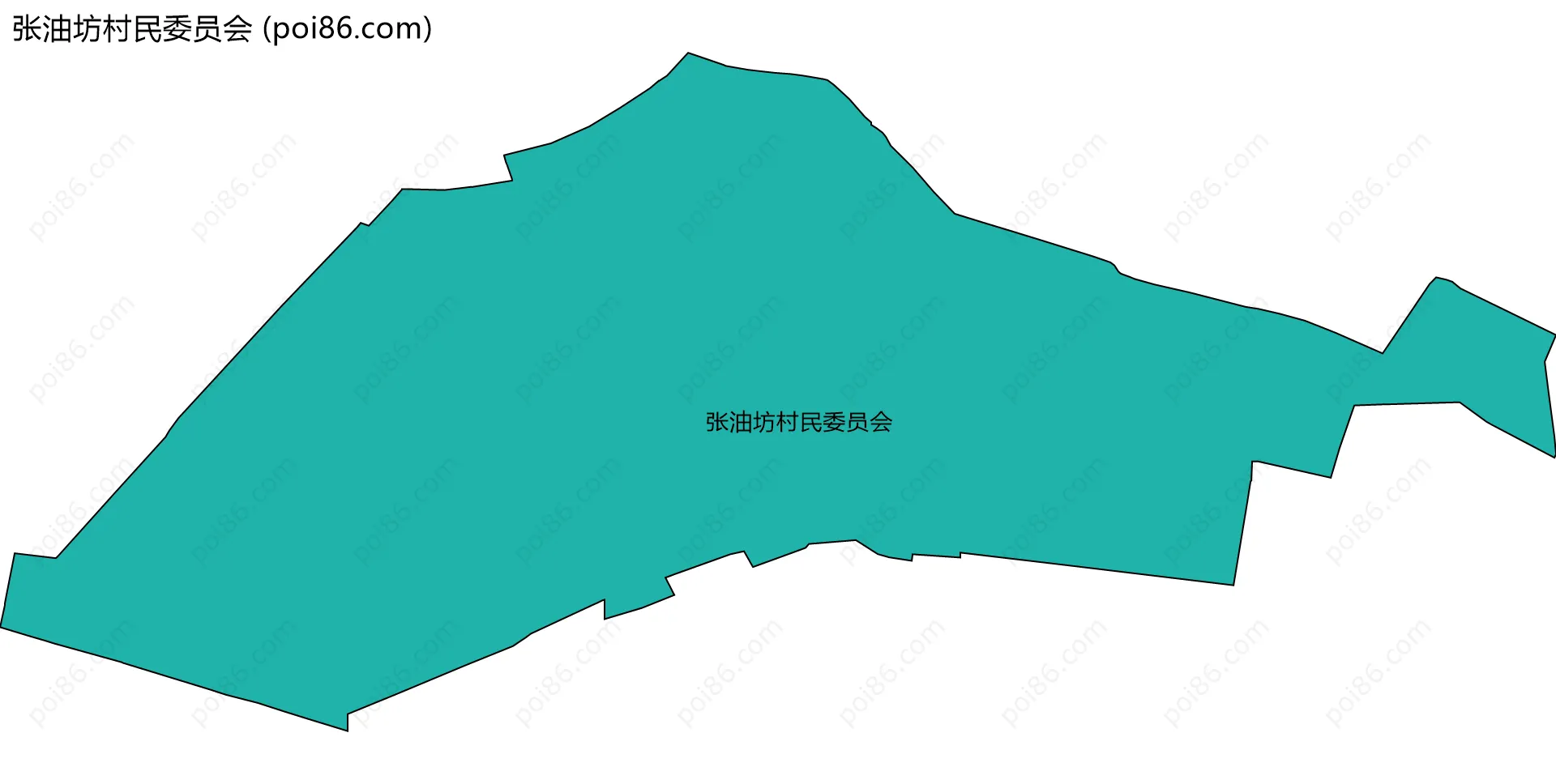 张油坊村民委员会边界地图