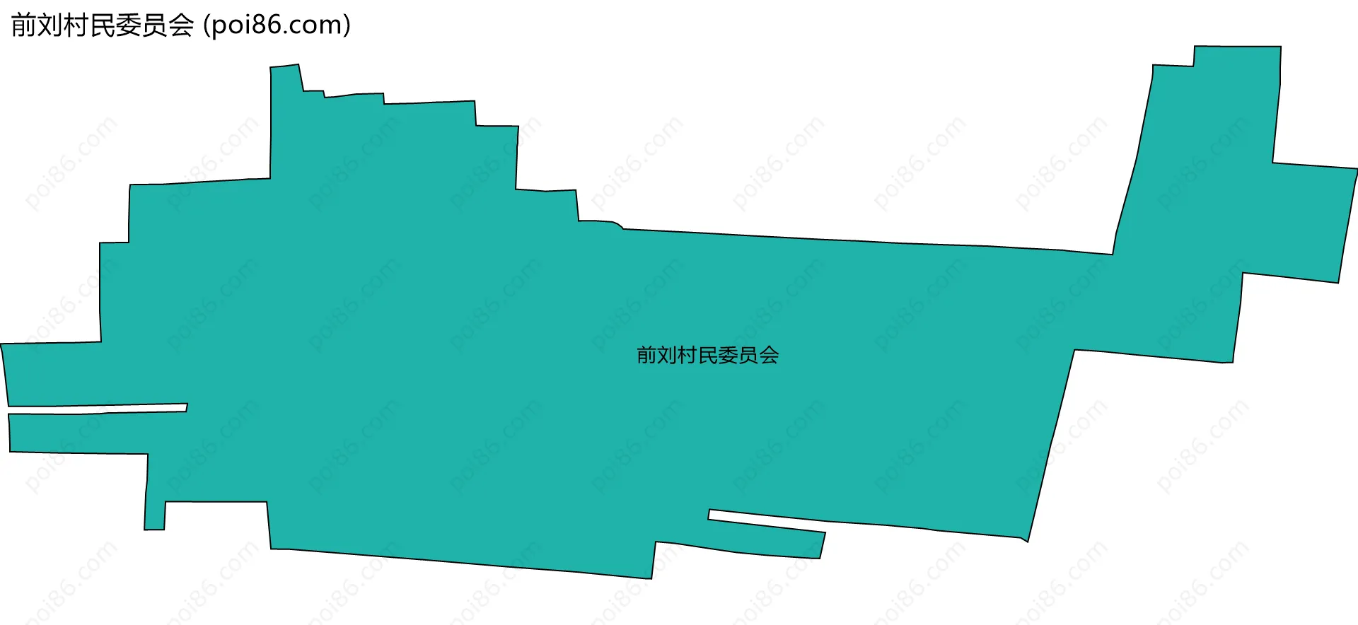 前刘村民委员会边界地图