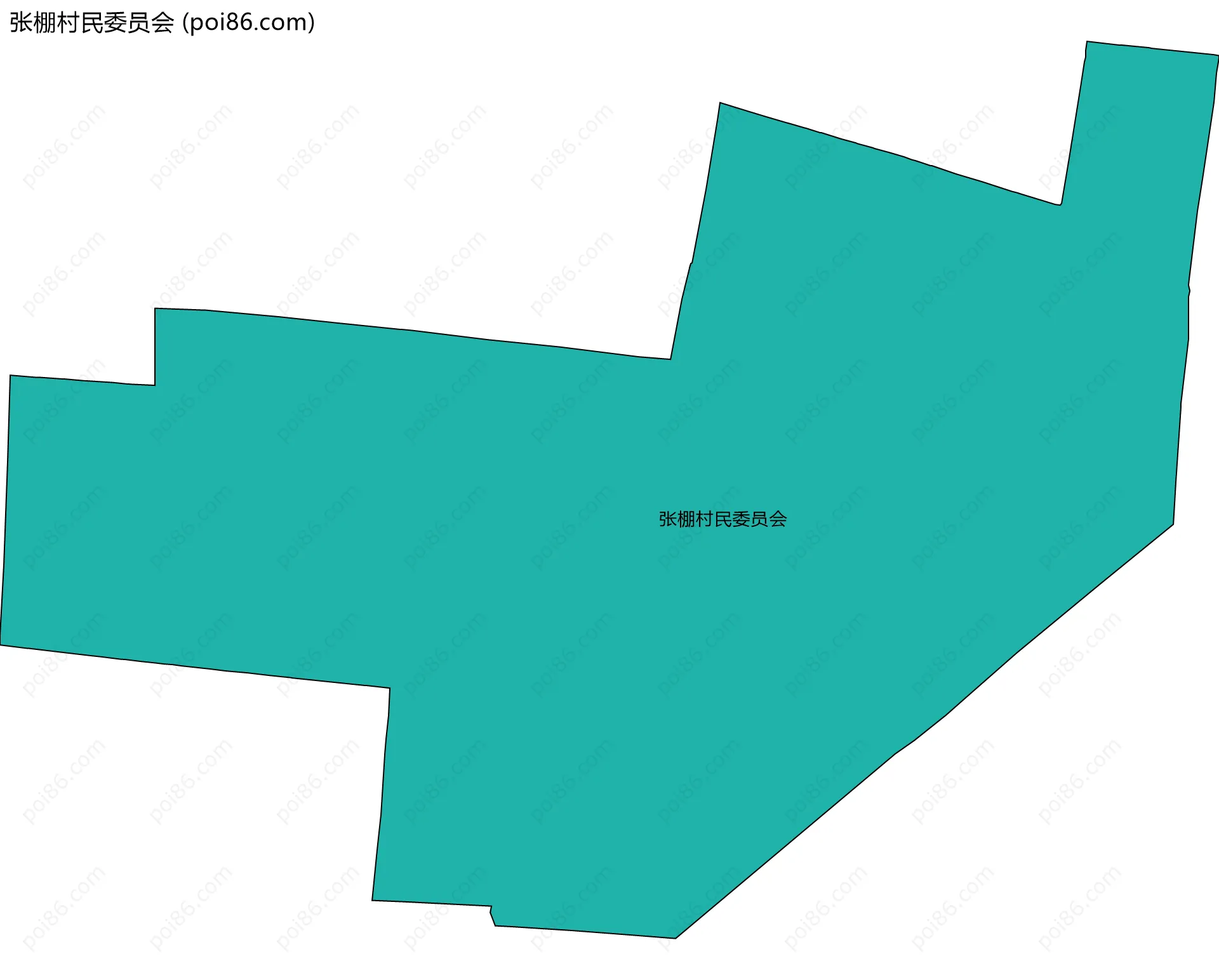 张棚村民委员会边界地图