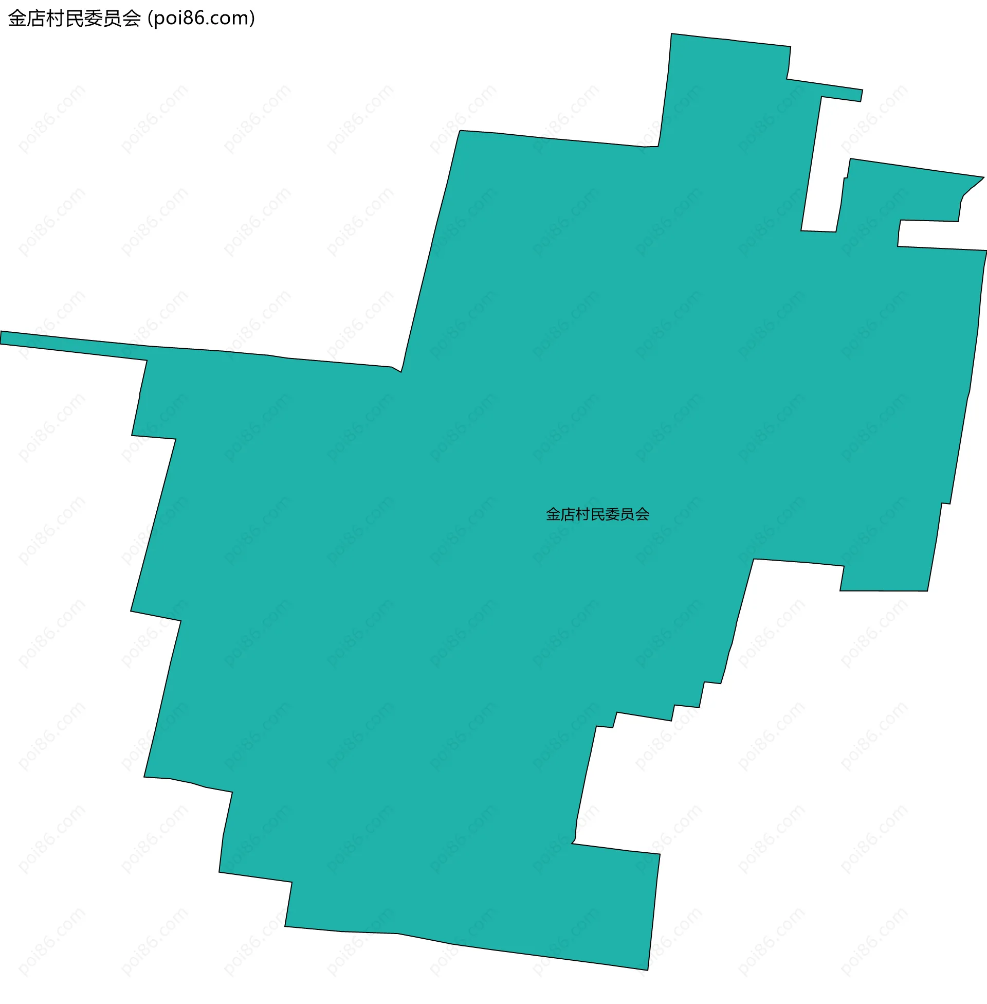 金店村民委员会边界地图
