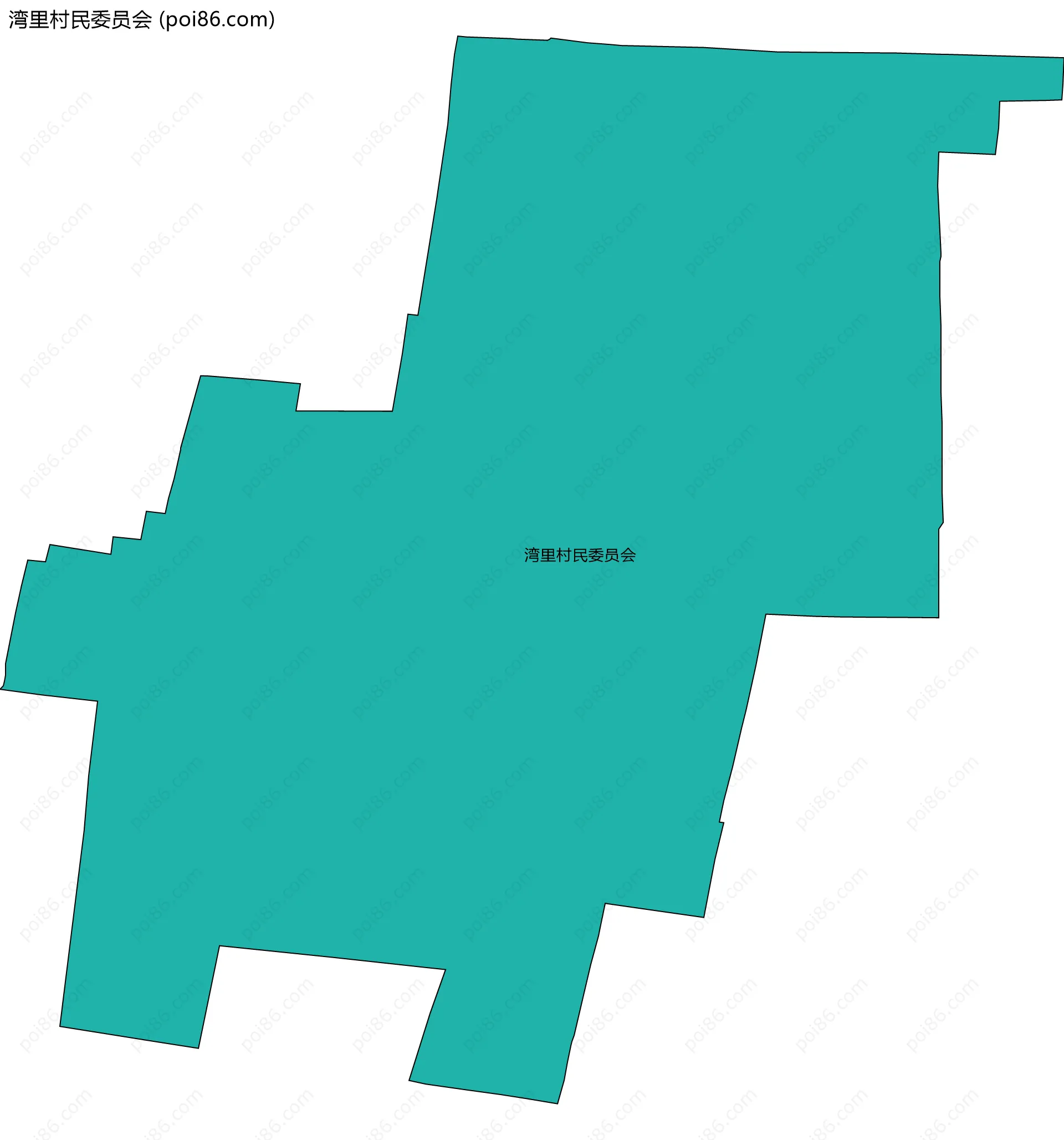 湾里村民委员会边界地图