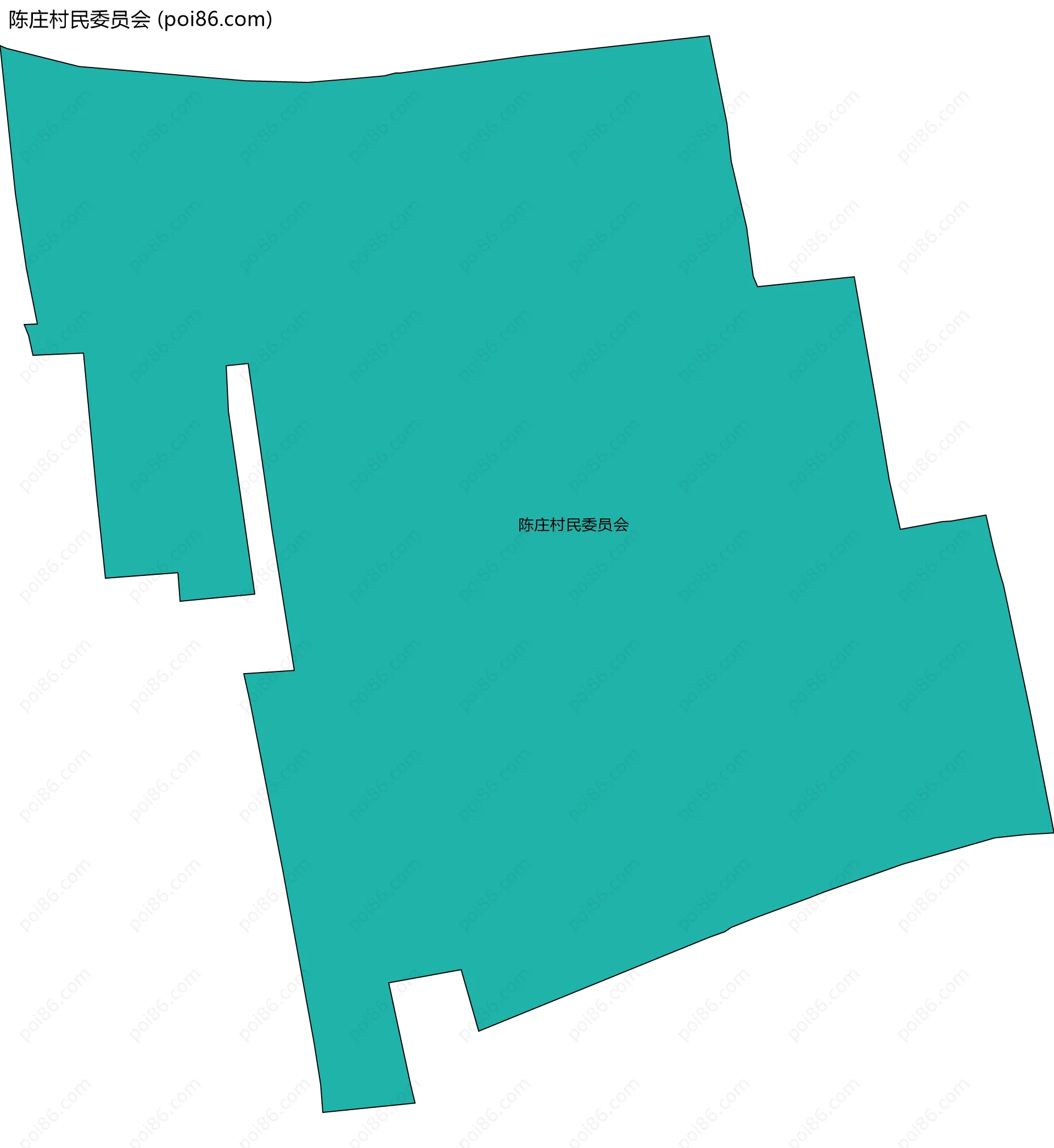 陈庄村民委员会边界地图