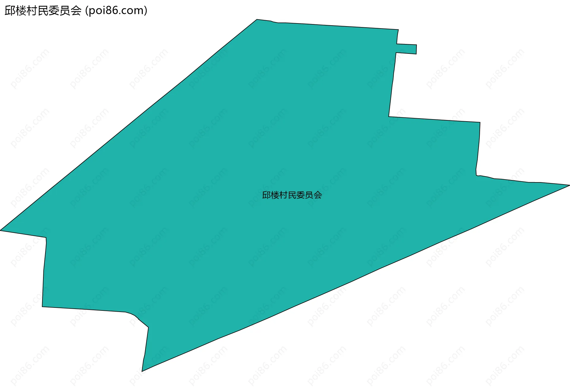 邱楼村民委员会边界地图