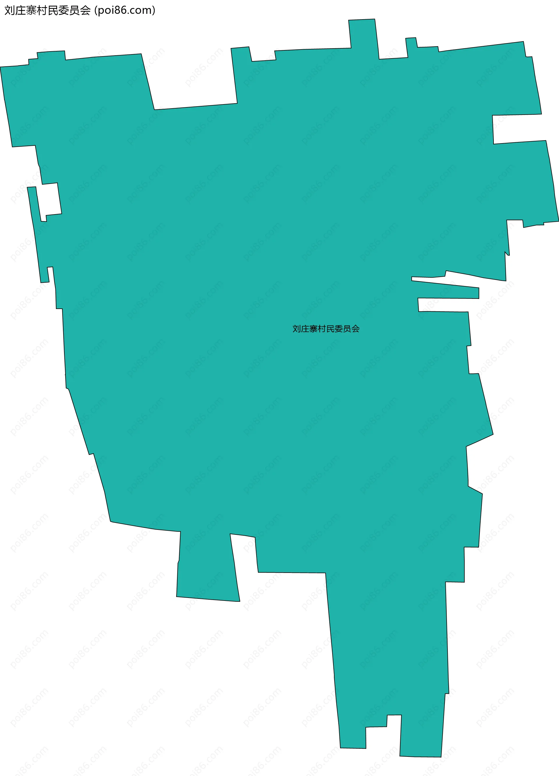 刘庄寨村民委员会边界地图