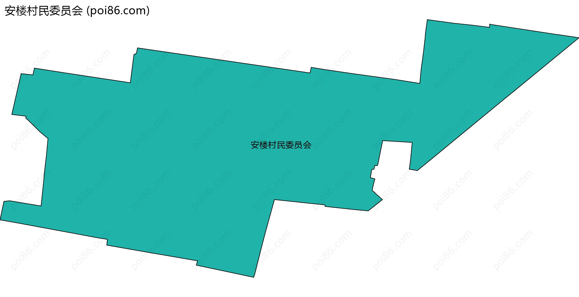 安楼村民委员会边界地图