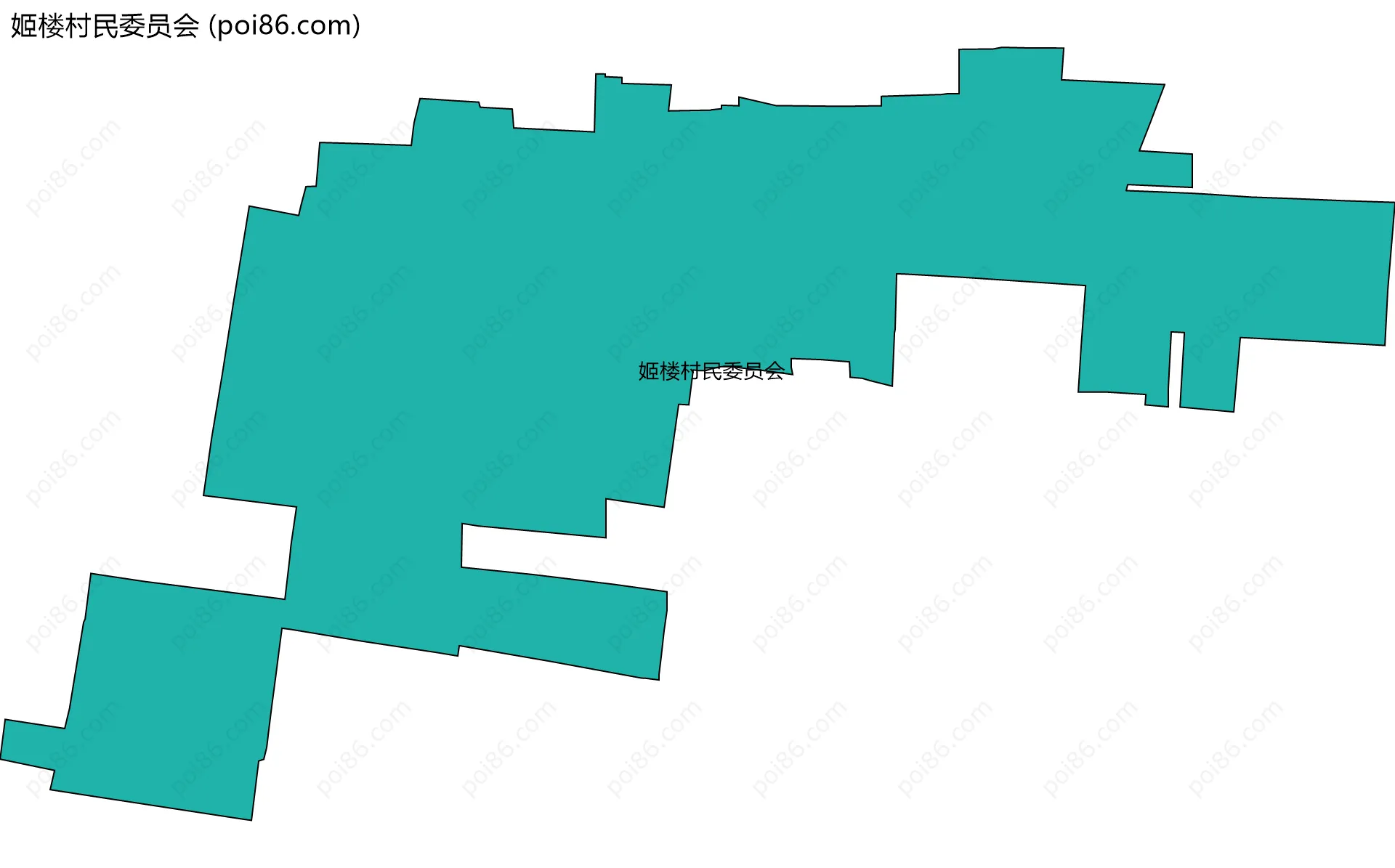 姬楼村民委员会边界地图