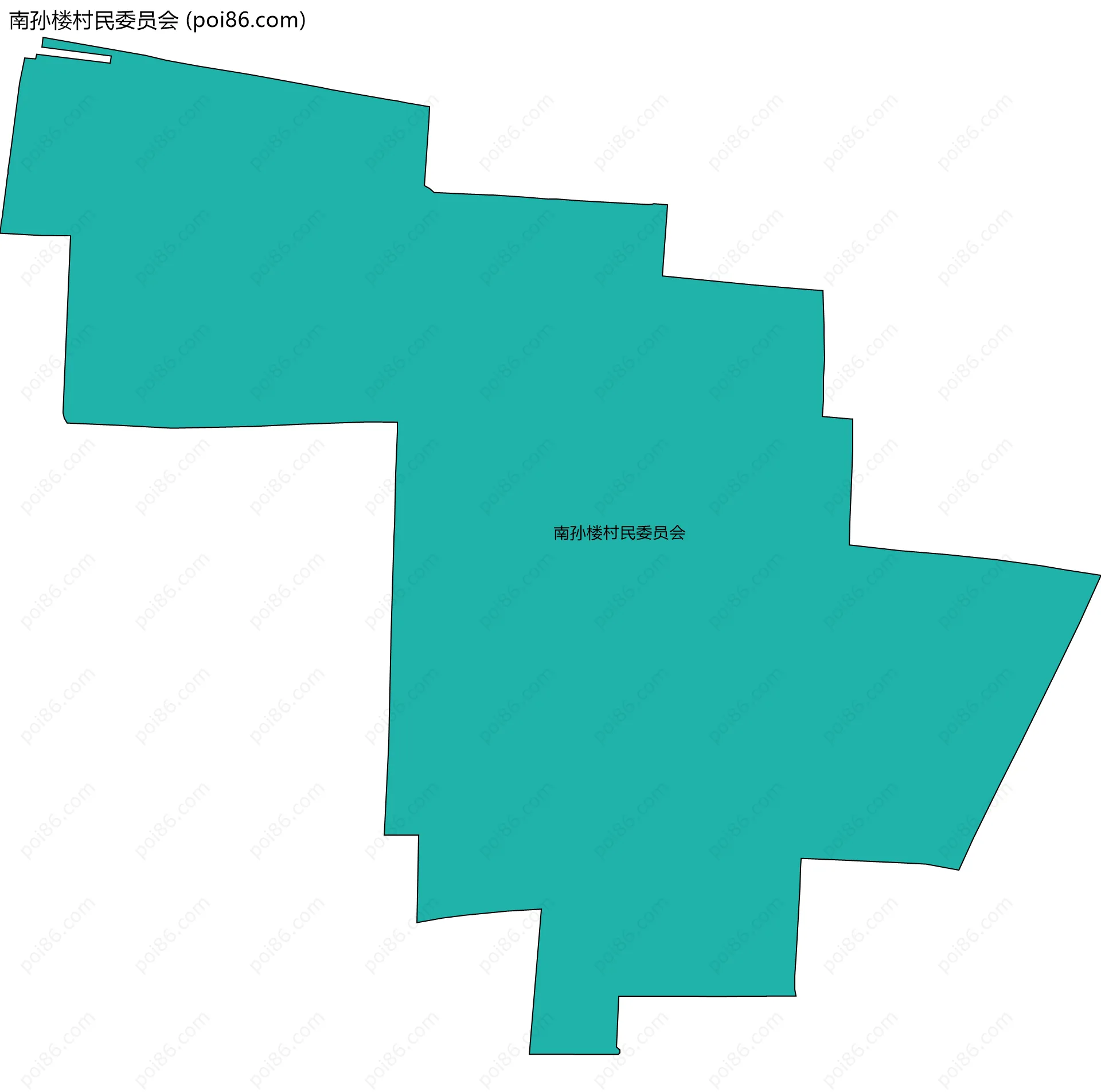 南孙楼村民委员会边界地图