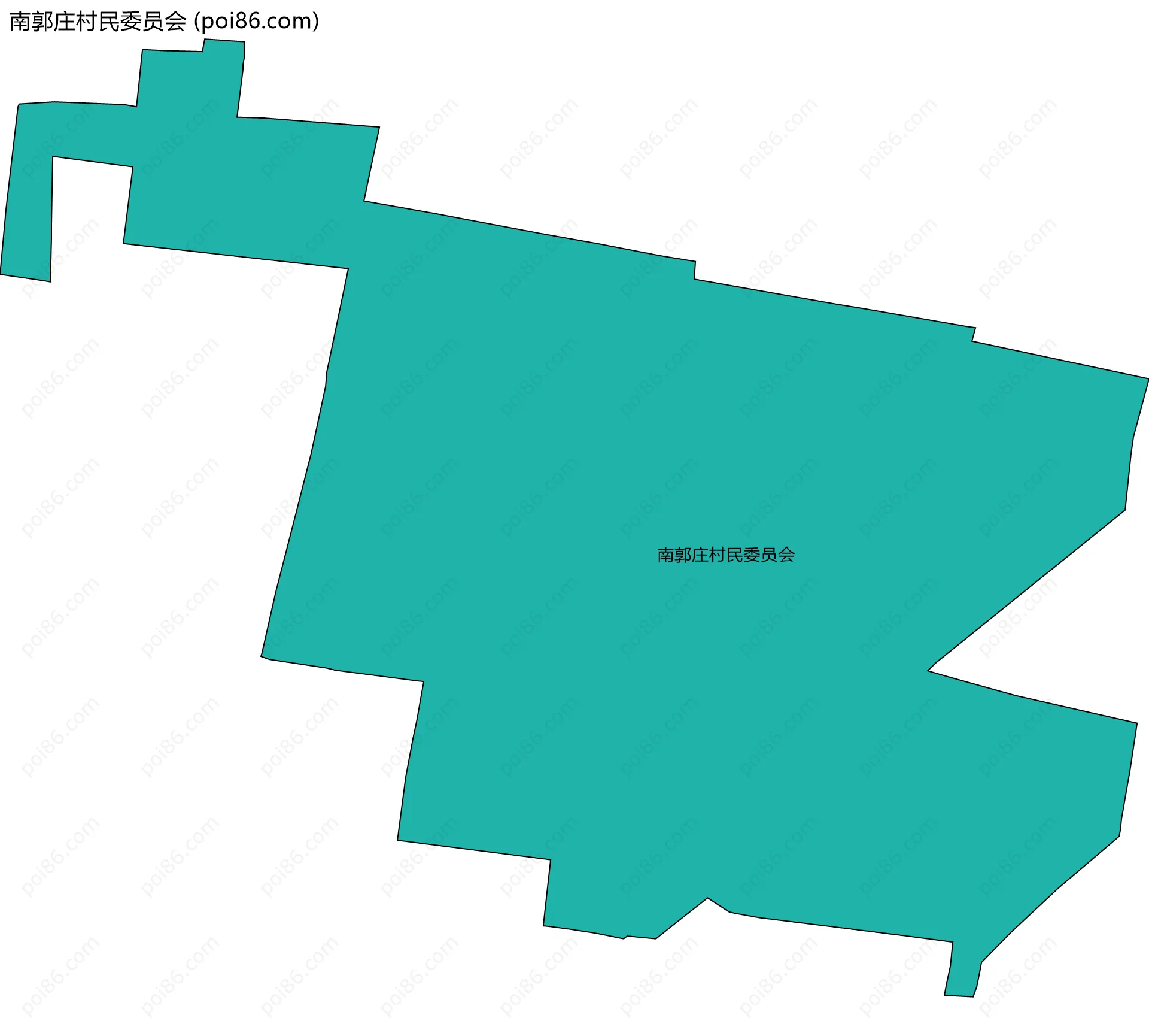 南郭庄村民委员会边界地图