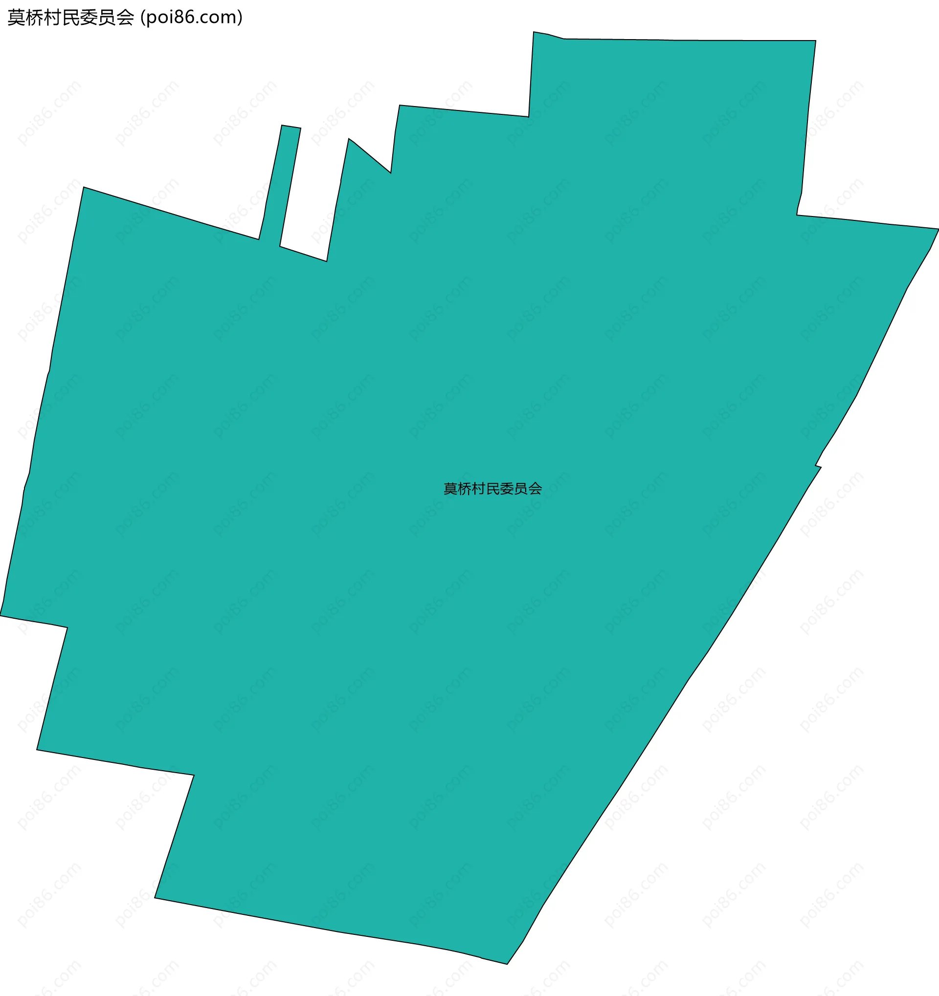 莫桥村民委员会边界地图