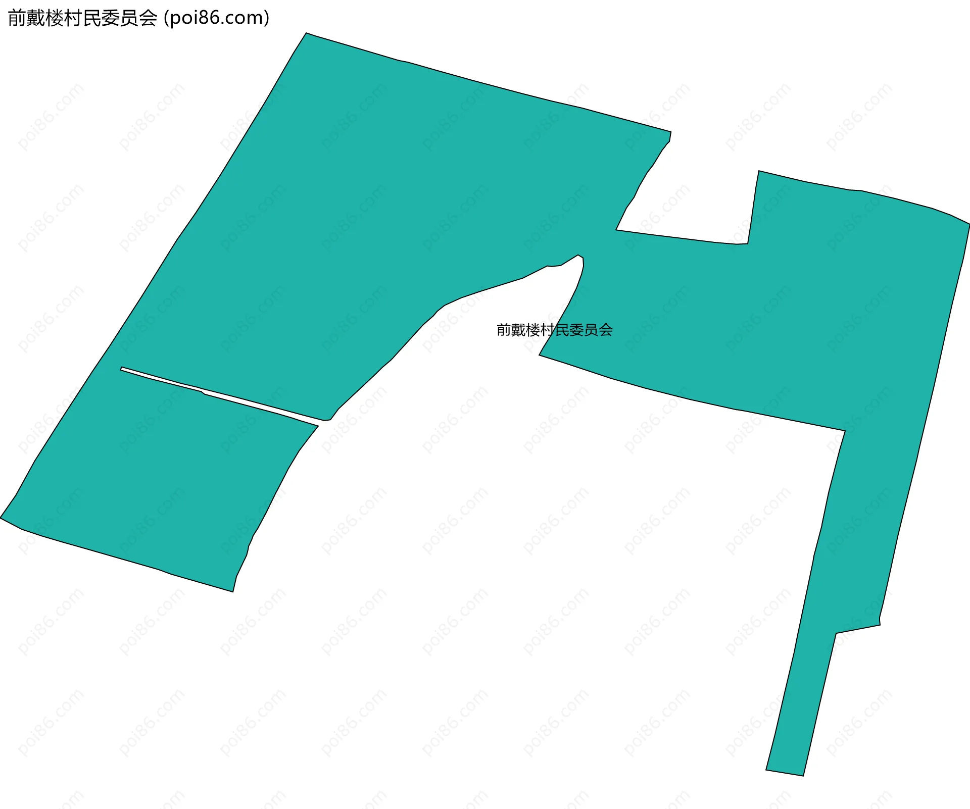 前戴楼村民委员会边界地图