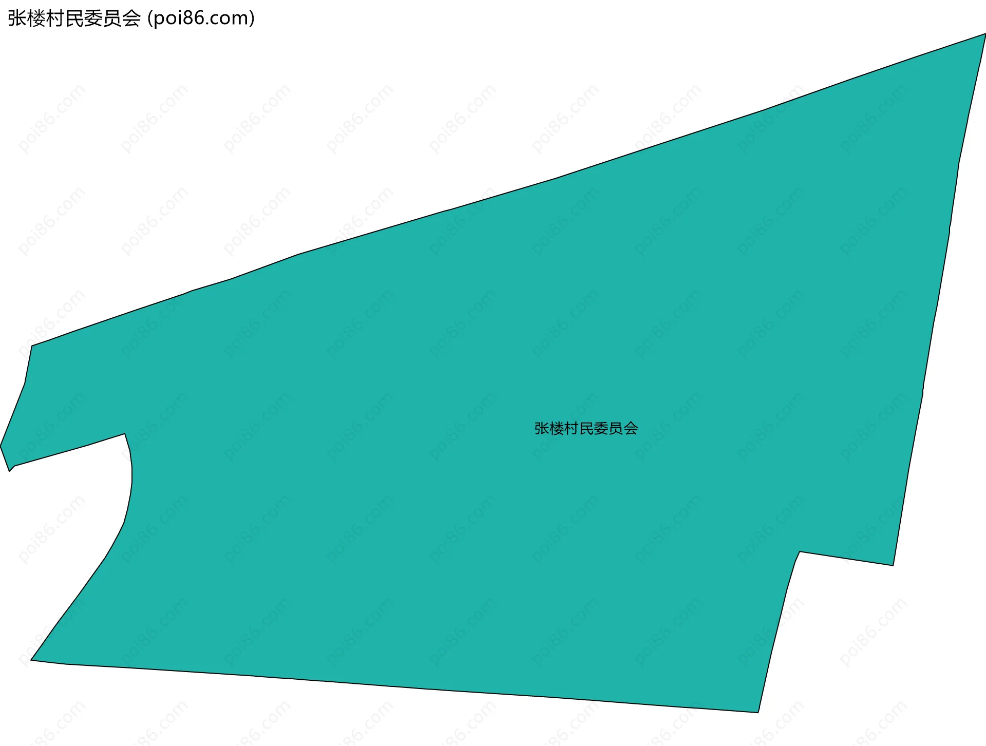 张楼村民委员会边界地图