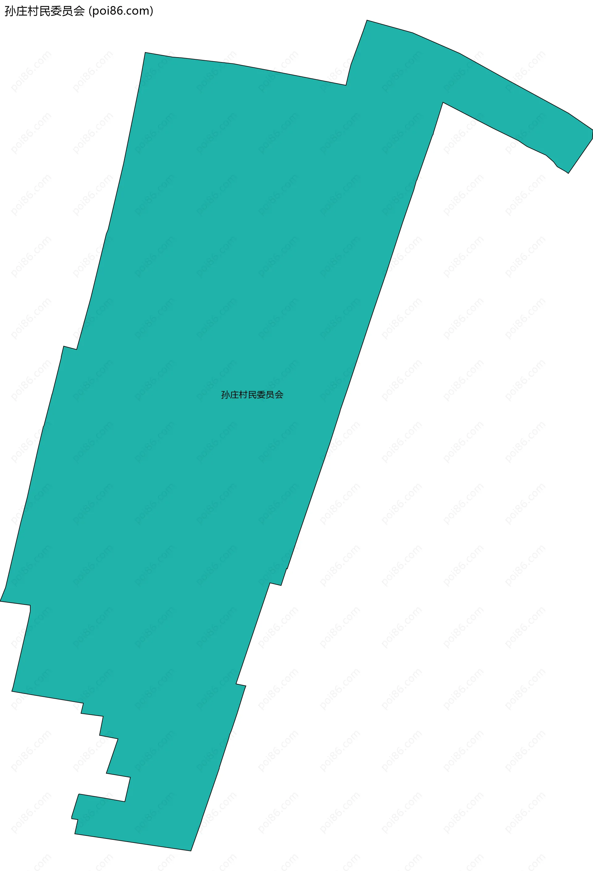 孙庄村民委员会边界地图