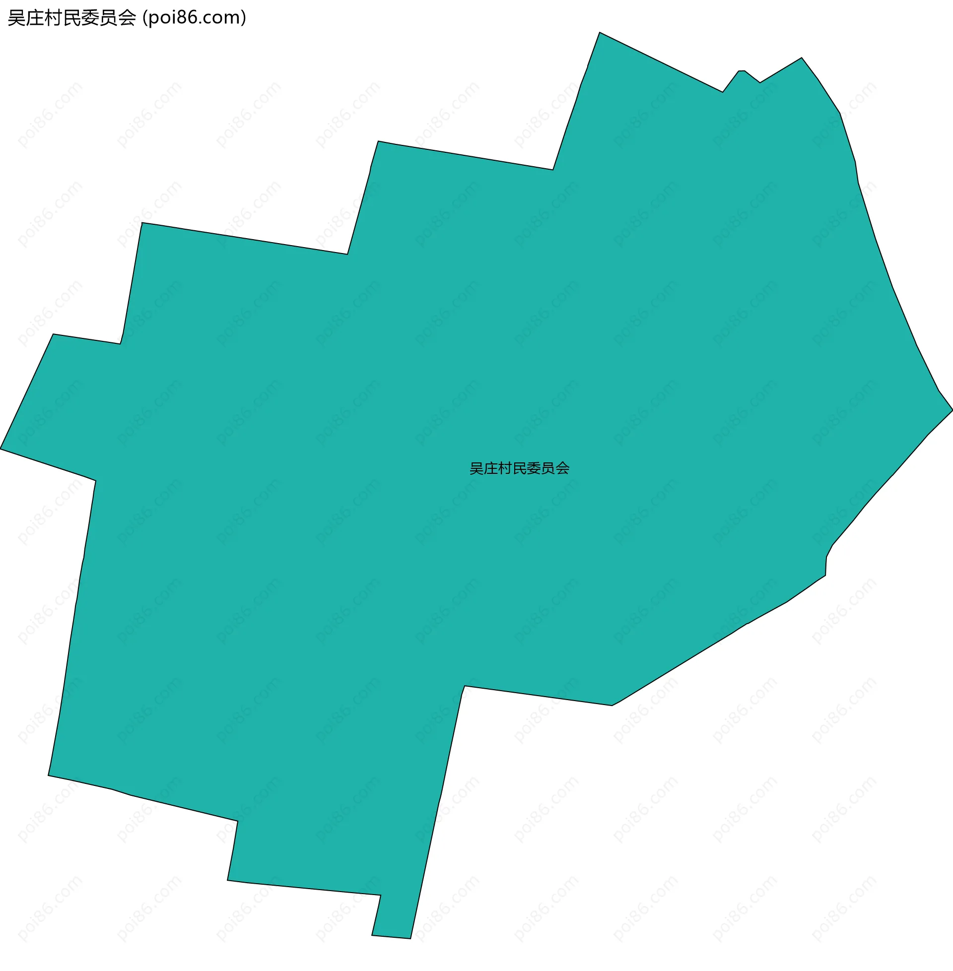 吴庄村民委员会边界地图