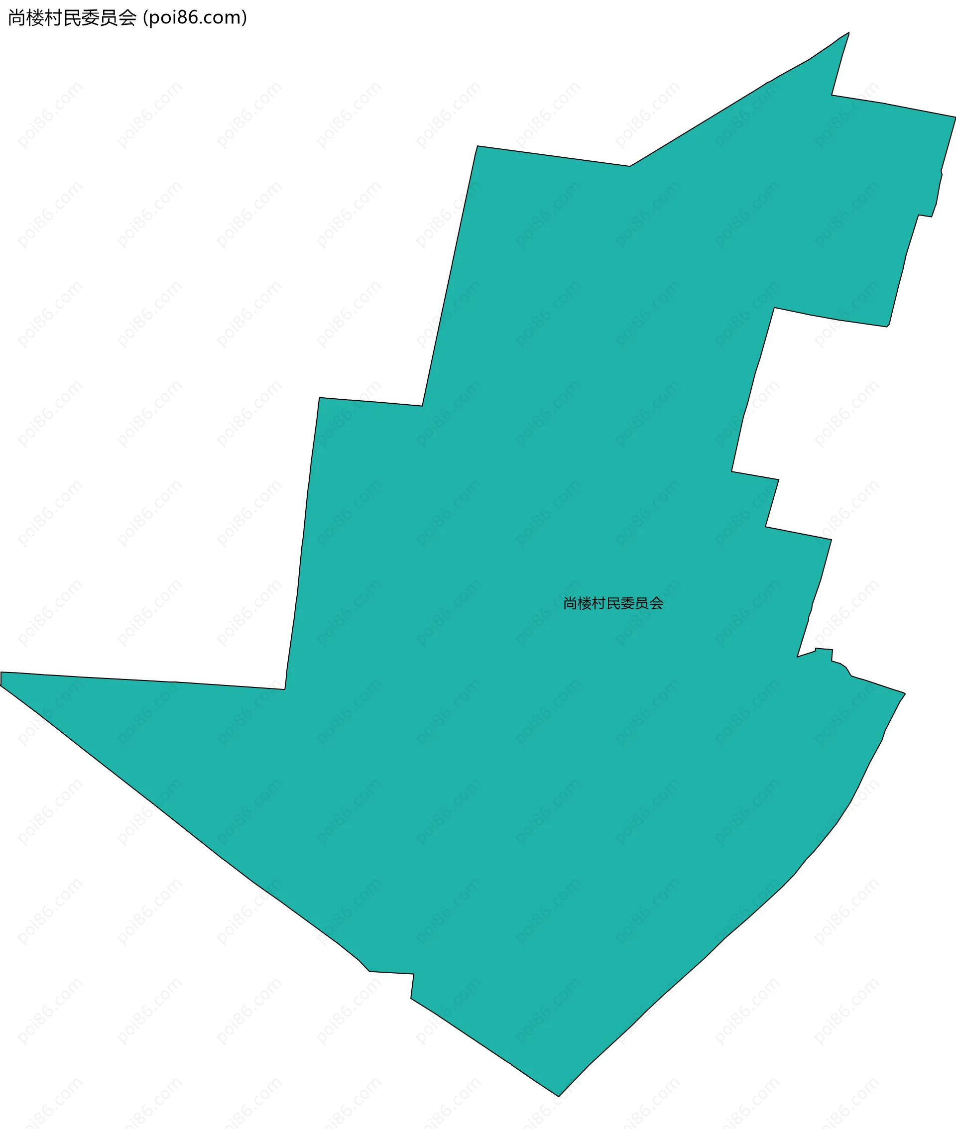 尚楼村民委员会边界地图