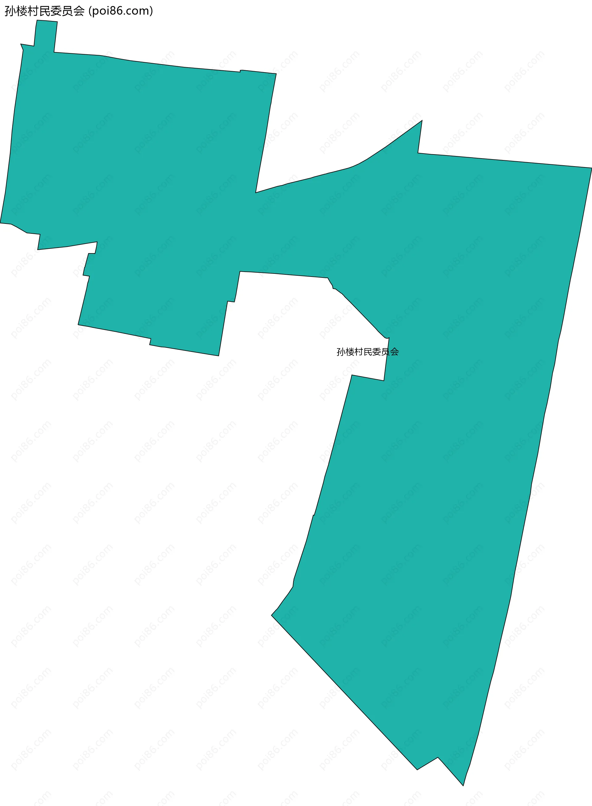 孙楼村民委员会边界地图