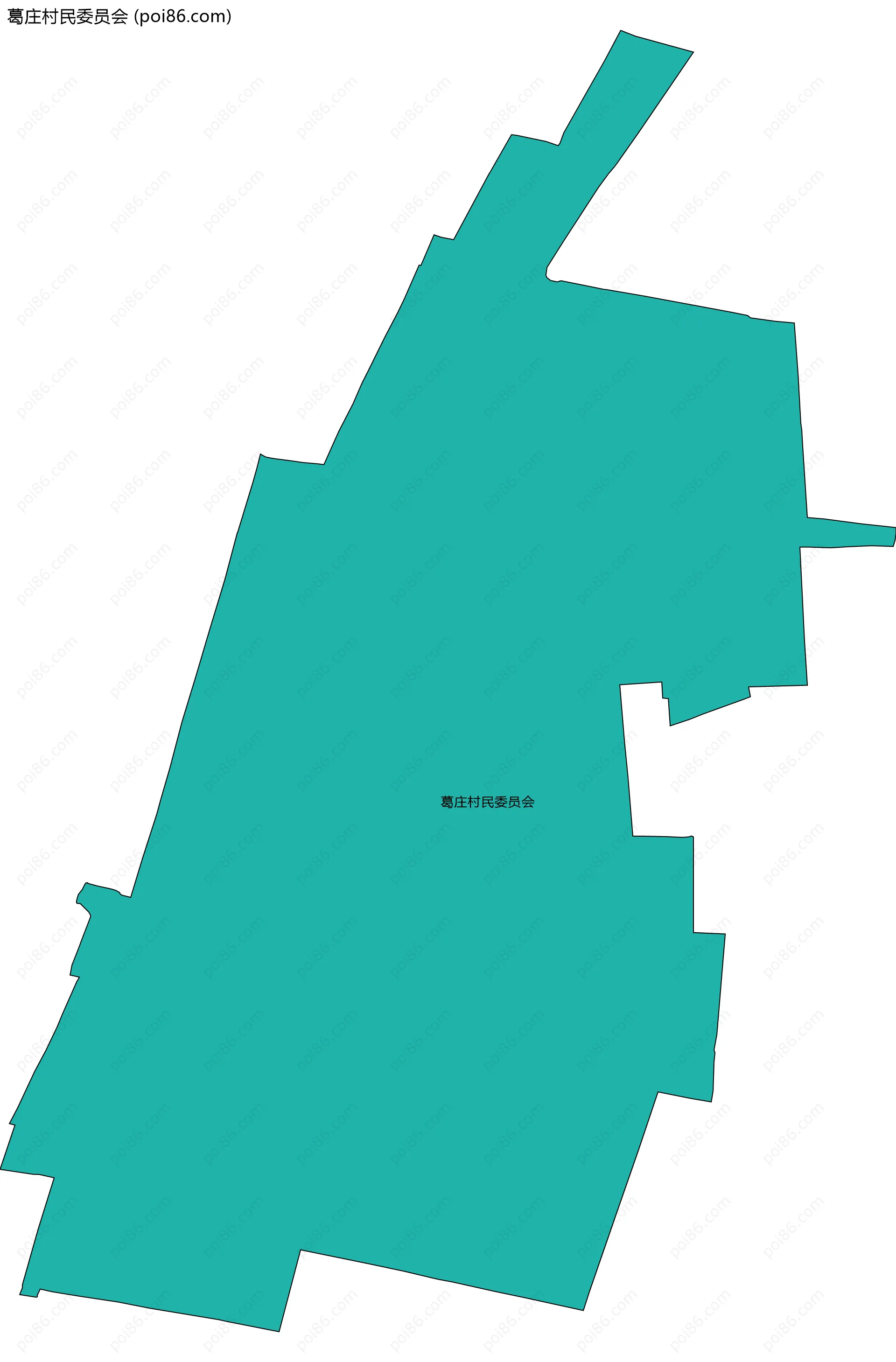 葛庄村民委员会边界地图