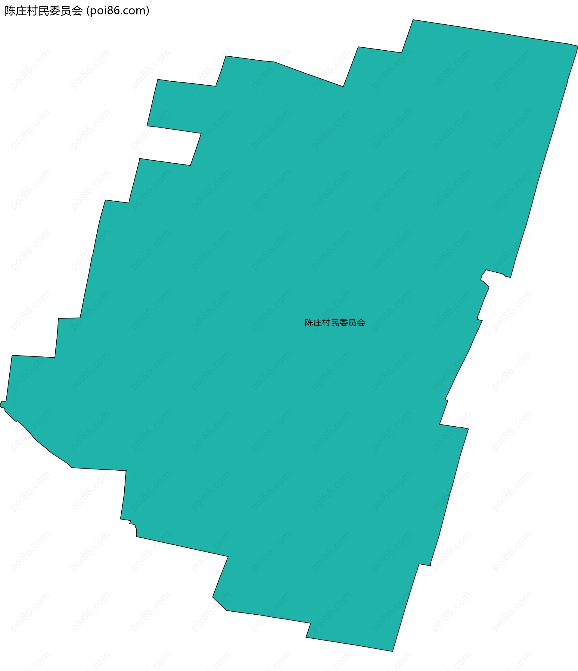 陈庄村民委员会边界地图
