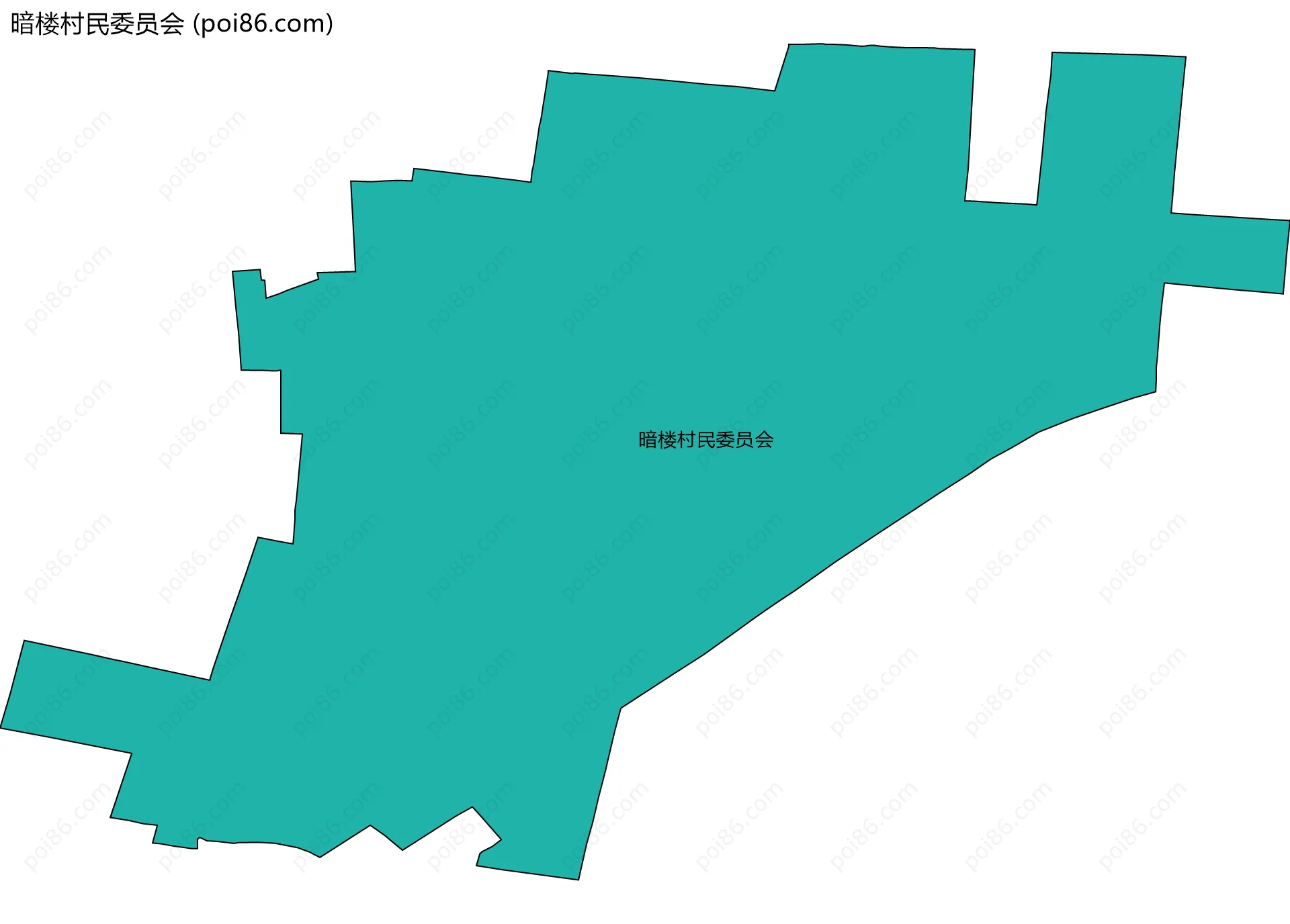 暗楼村民委员会边界地图